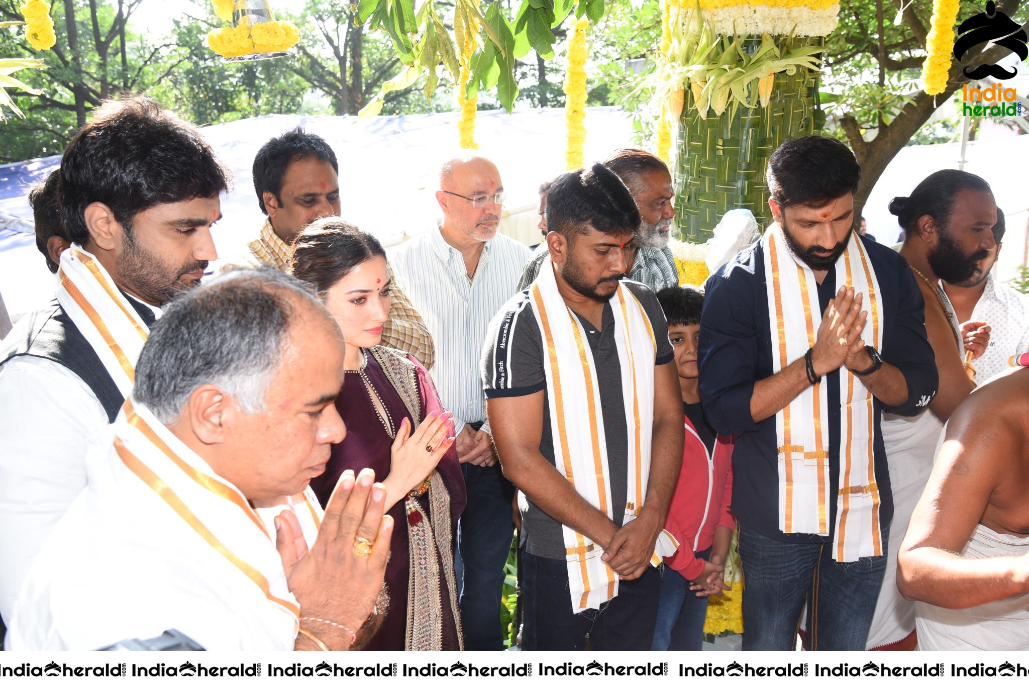 Gopichand and Tamanna New Movie Pooja Stills Set 1