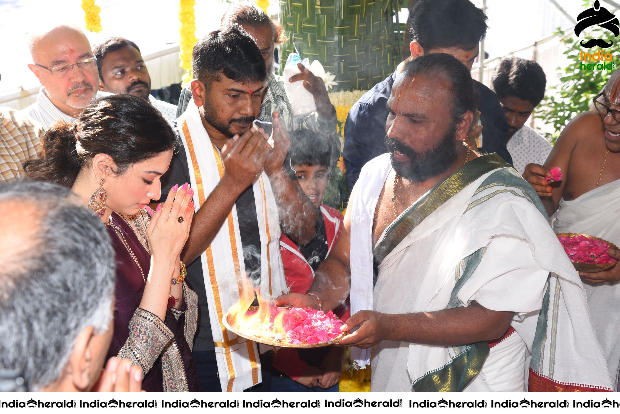 Gopichand and Tamanna New Movie Pooja Stills Set 2