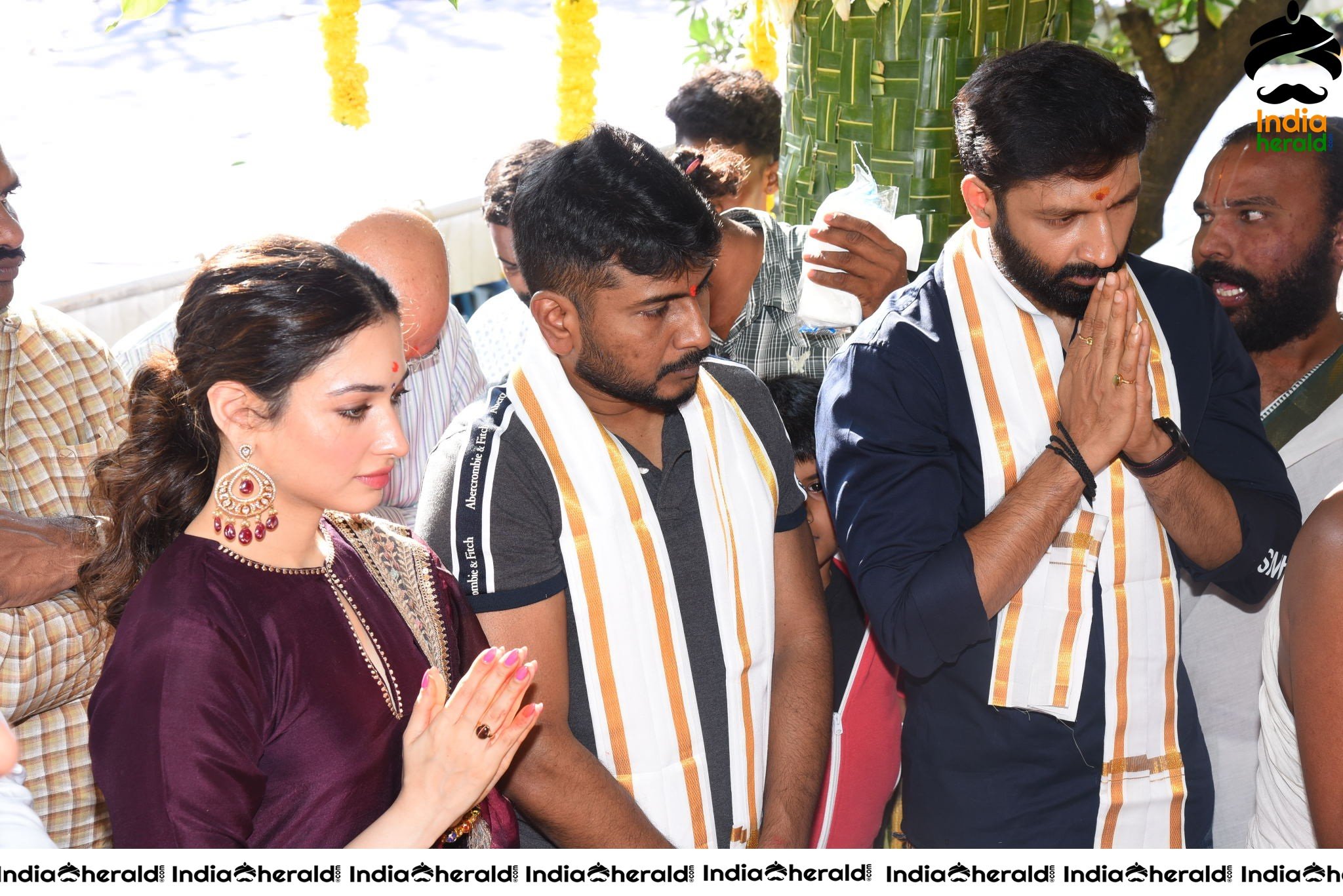 Gopichand and Tamanna New Movie Pooja Stills Set 2