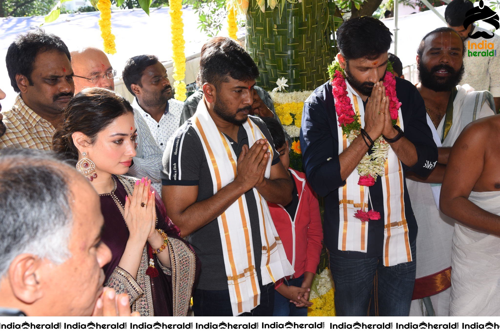 Gopichand and Tamanna New Movie Pooja Stills Set 2