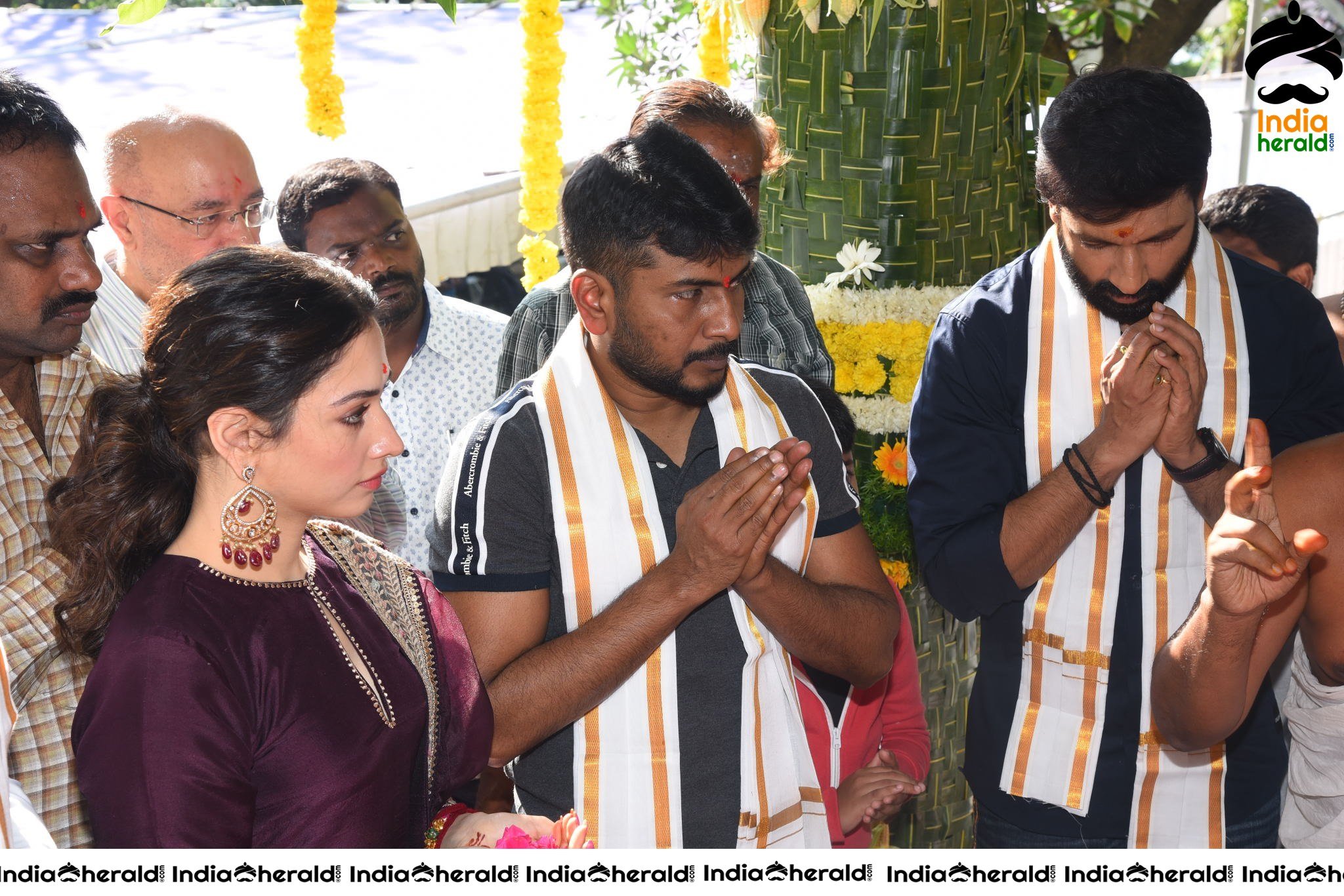 Gopichand and Tamanna New Movie Pooja Stills Set 2