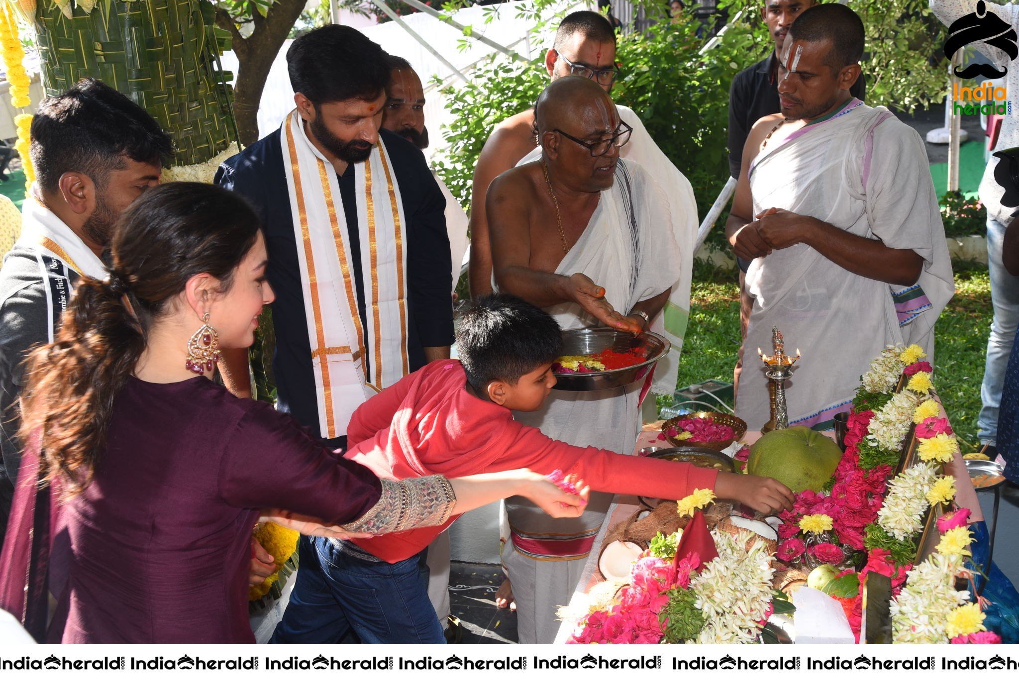 Gopichand and Tamanna New Movie Pooja Stills Set 2