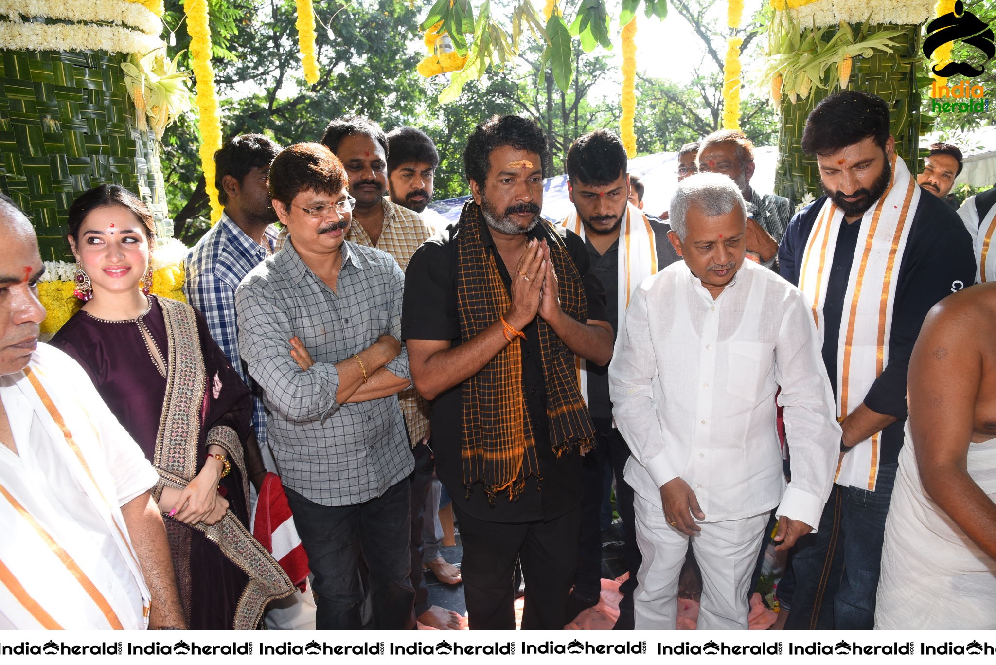 Gopichand and Tamanna New Movie Pooja Stills Set 3