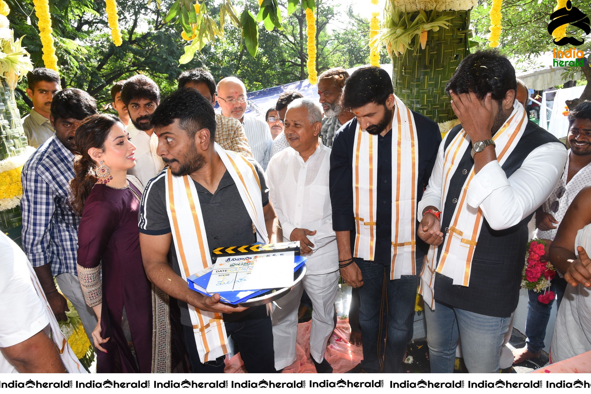 Gopichand and Tamanna New Movie Pooja Stills Set 3