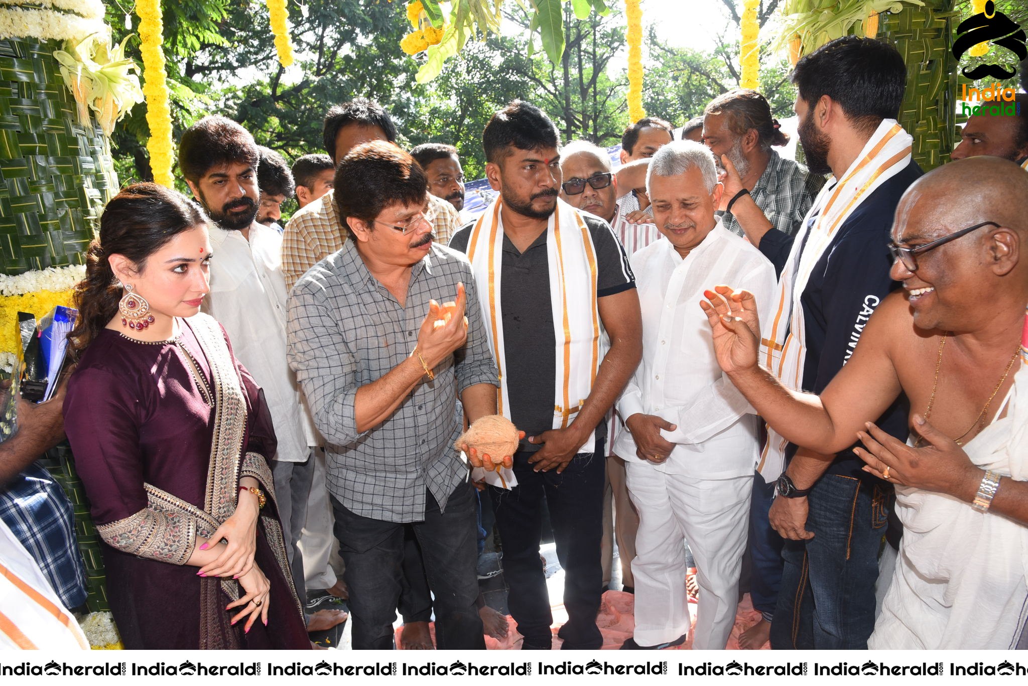 Gopichand and Tamanna New Movie Pooja Stills Set 3