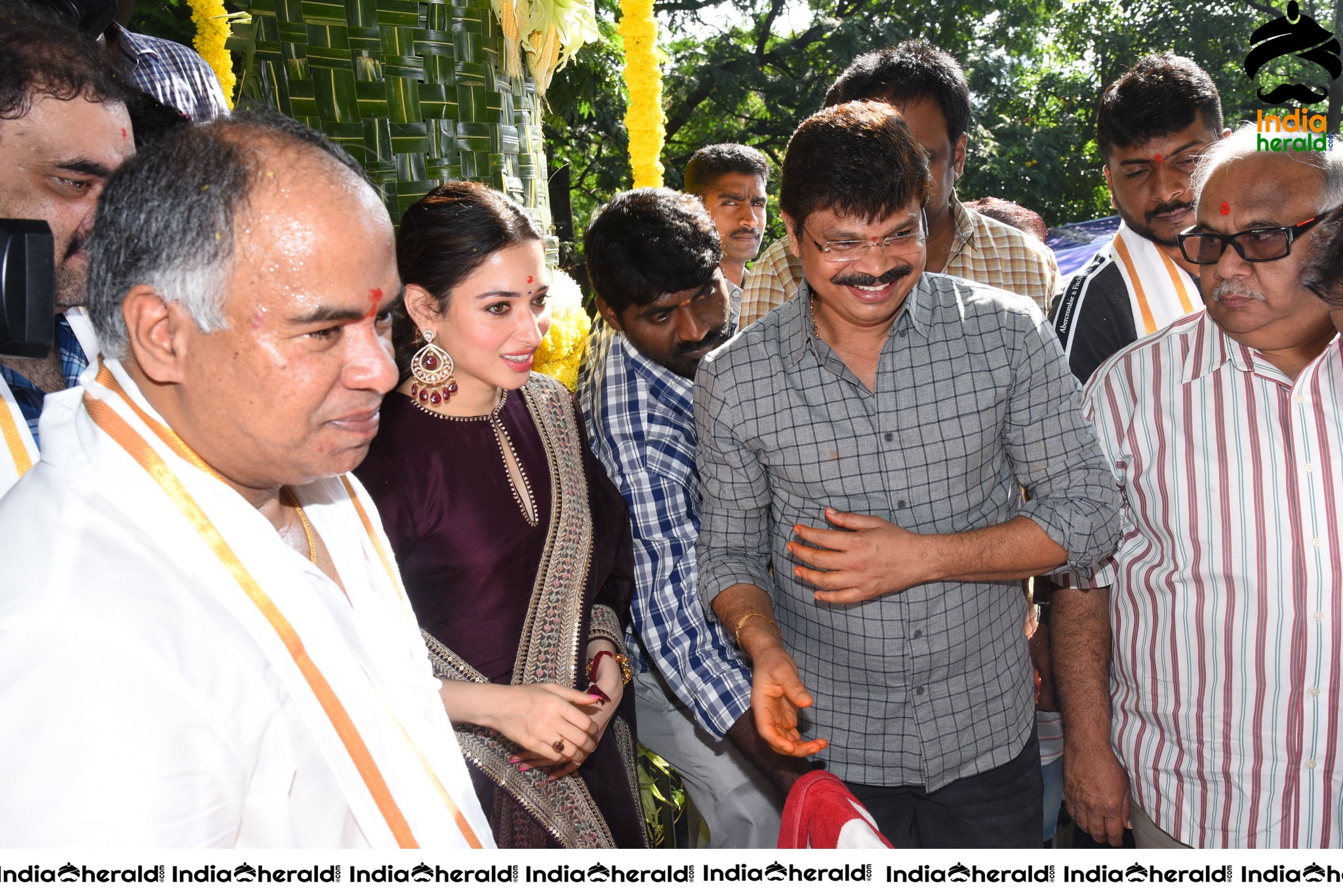 Gopichand and Tamanna New Movie Pooja Stills Set 3