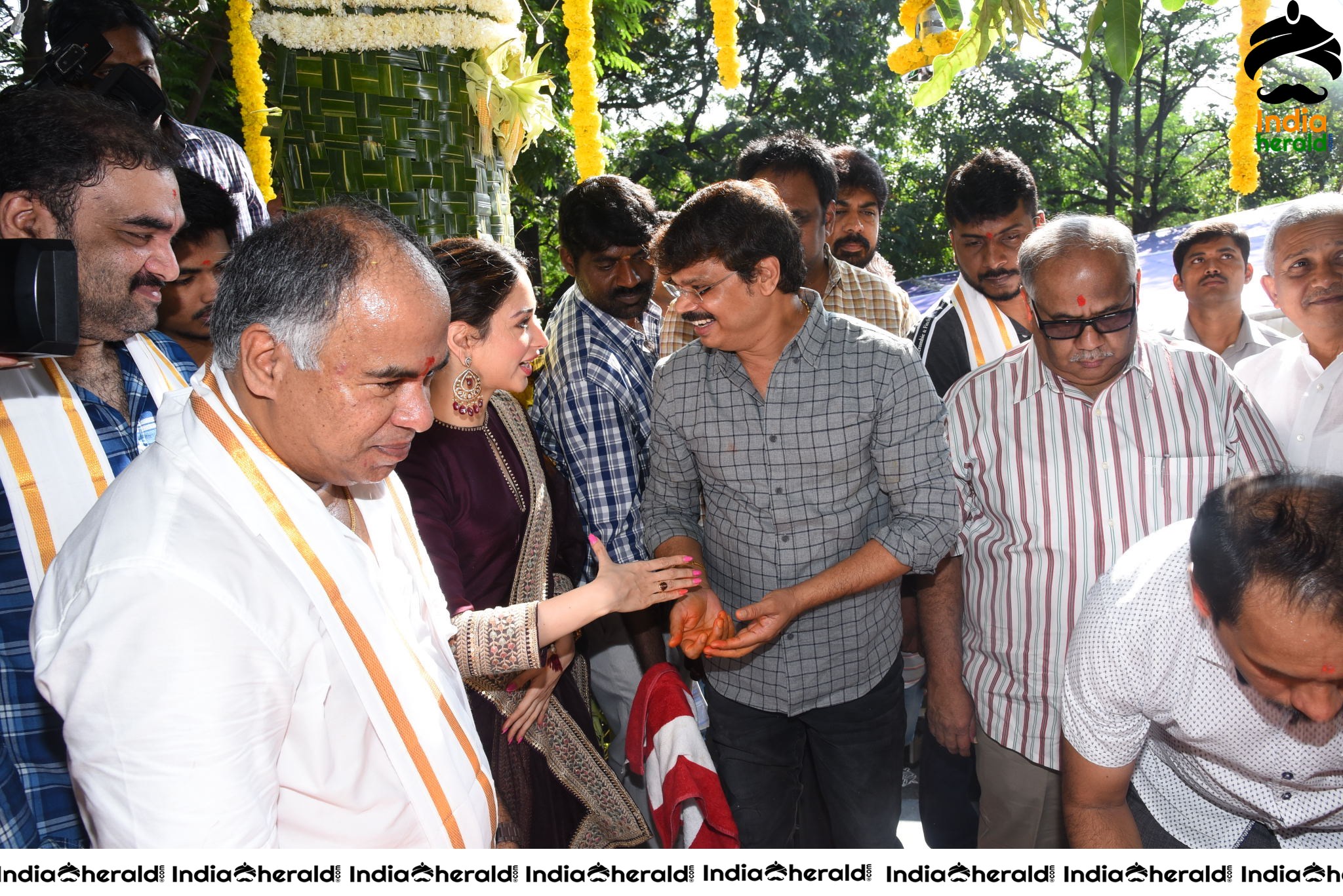 Gopichand and Tamanna New Movie Pooja Stills Set 3