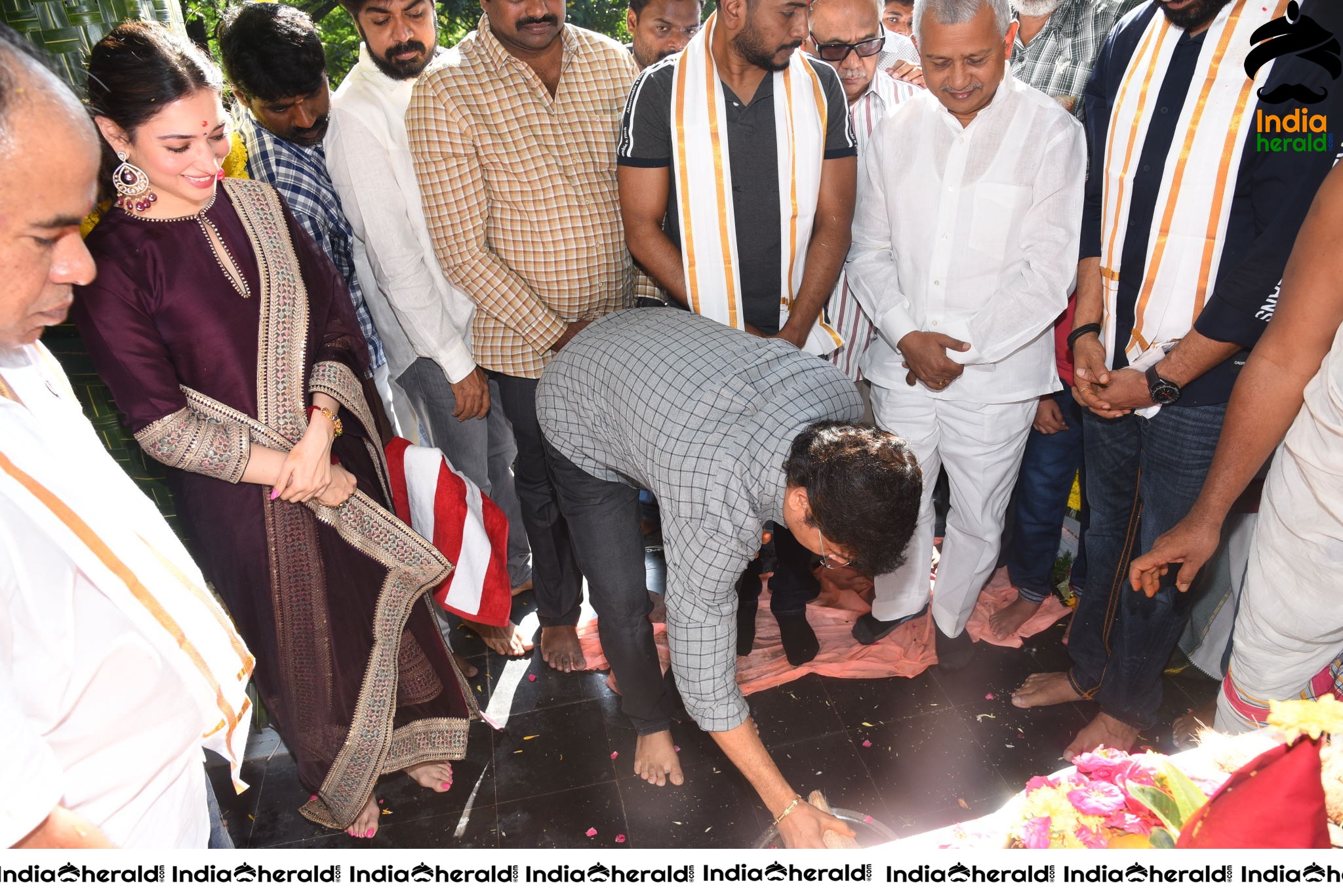 Gopichand and Tamanna New Movie Pooja Stills Set 3