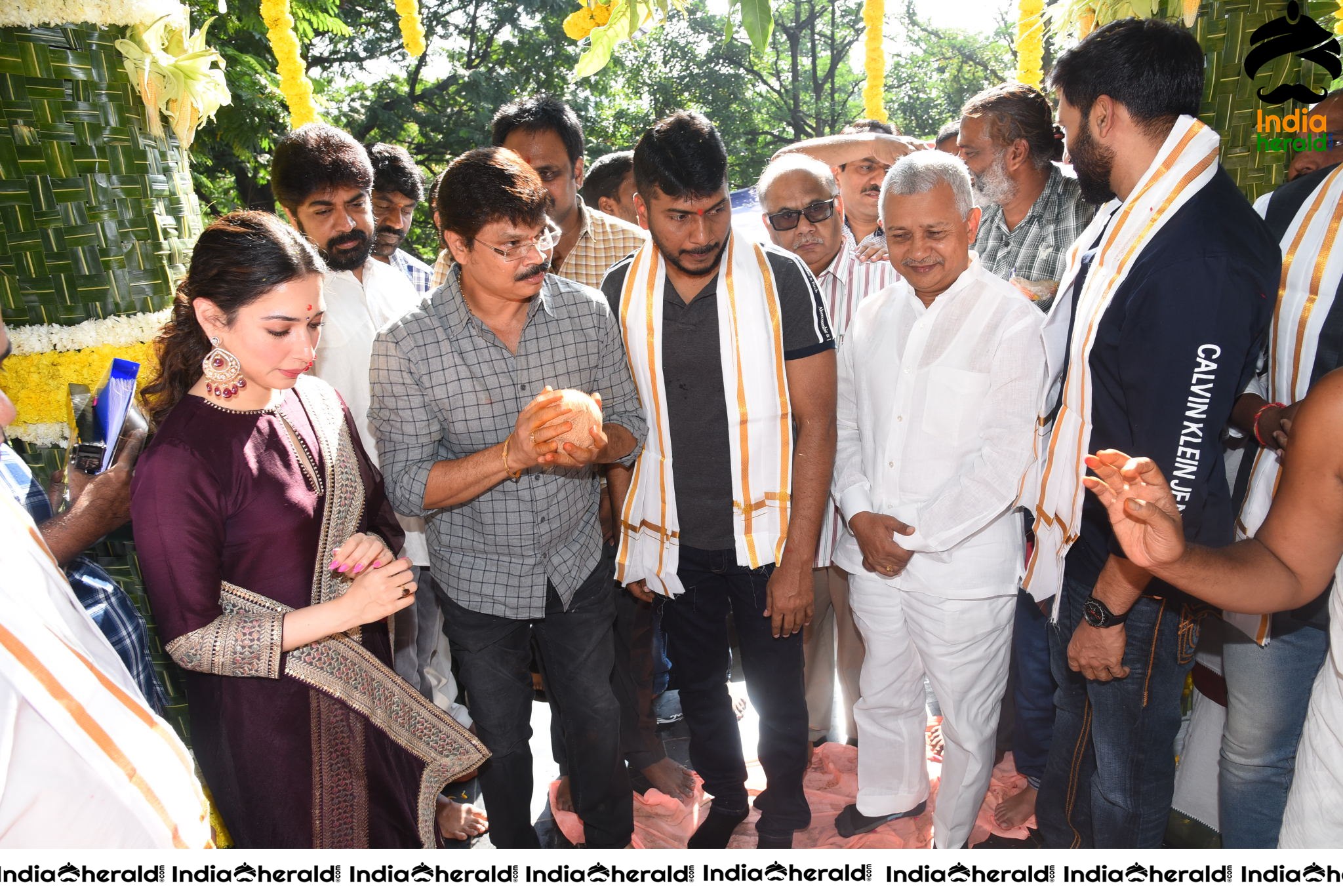 Gopichand and Tamanna New Movie Pooja Stills Set 3