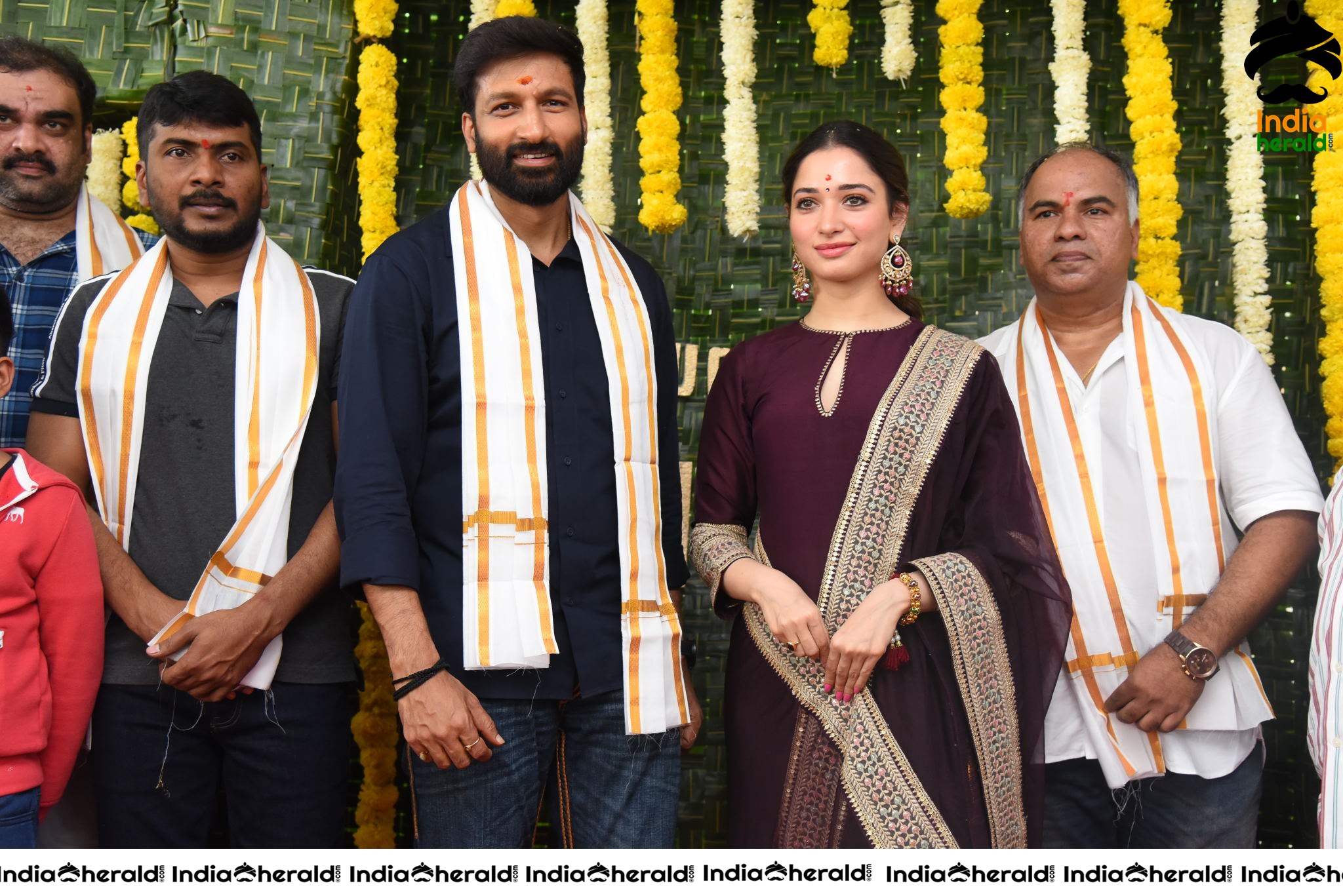 Gopichand and Tamanna New Movie Pooja Stills Set 4