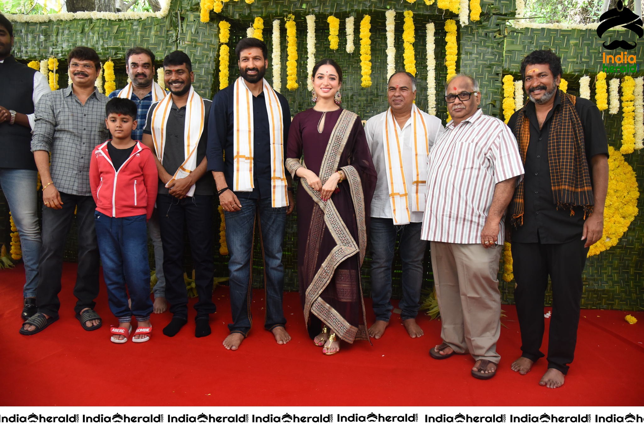 Gopichand and Tamanna New Movie Pooja Stills Set 4