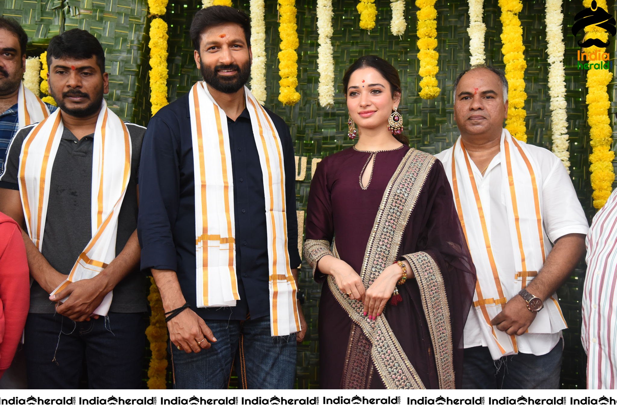 Gopichand and Tamanna New Movie Pooja Stills Set 4