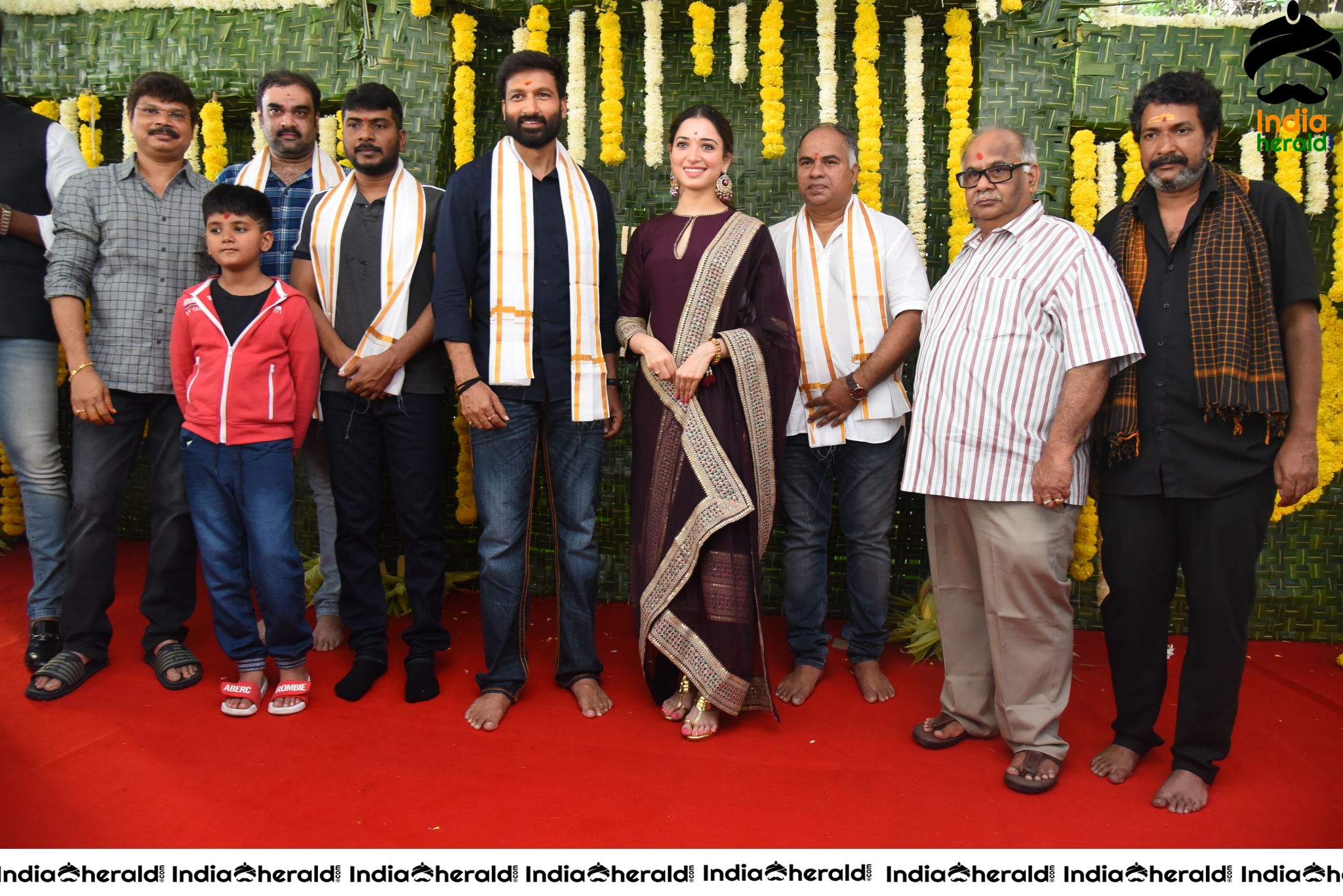 Gopichand and Tamanna New Movie Pooja Stills Set 4