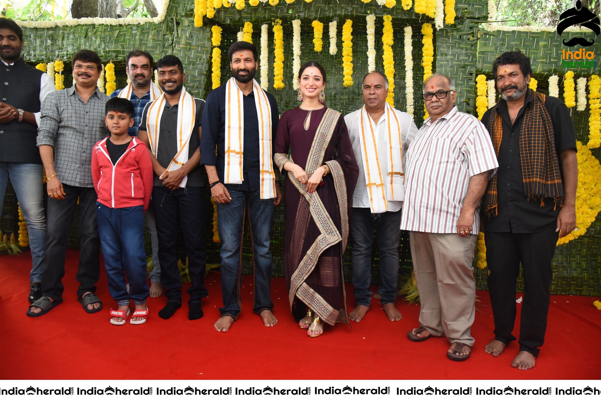 Gopichand and Tamanna New Movie Pooja Stills Set 4