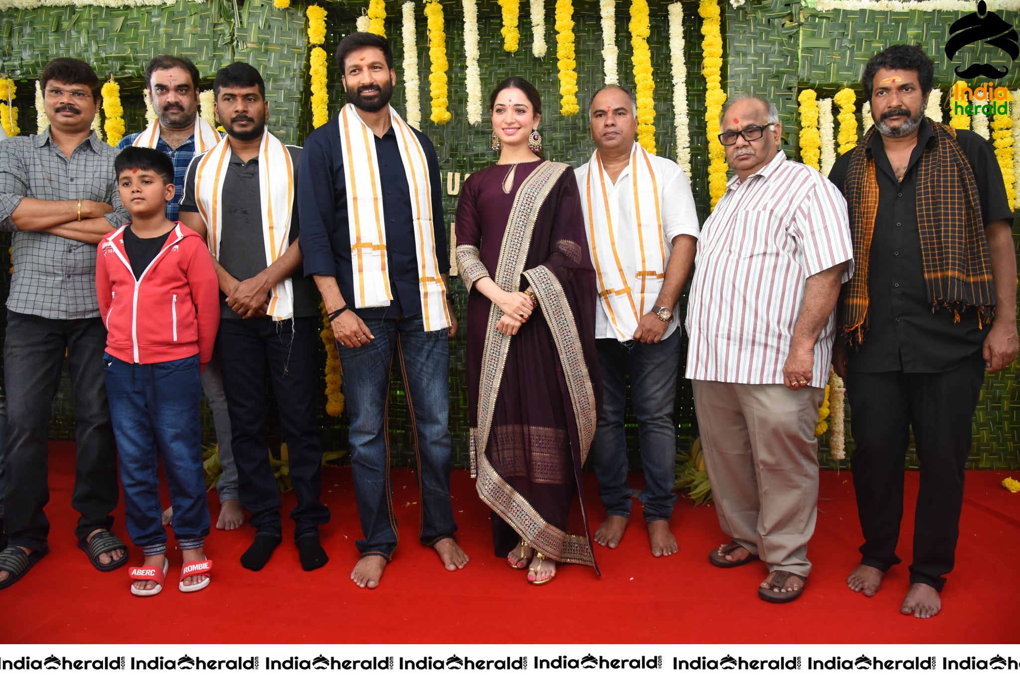 Gopichand and Tamanna New Movie Pooja Stills Set 5