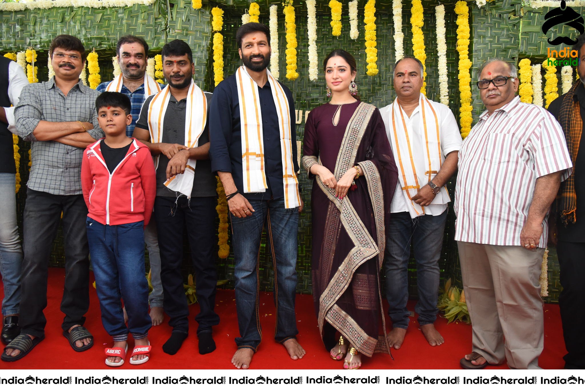 Gopichand and Tamanna New Movie Pooja Stills Set 5