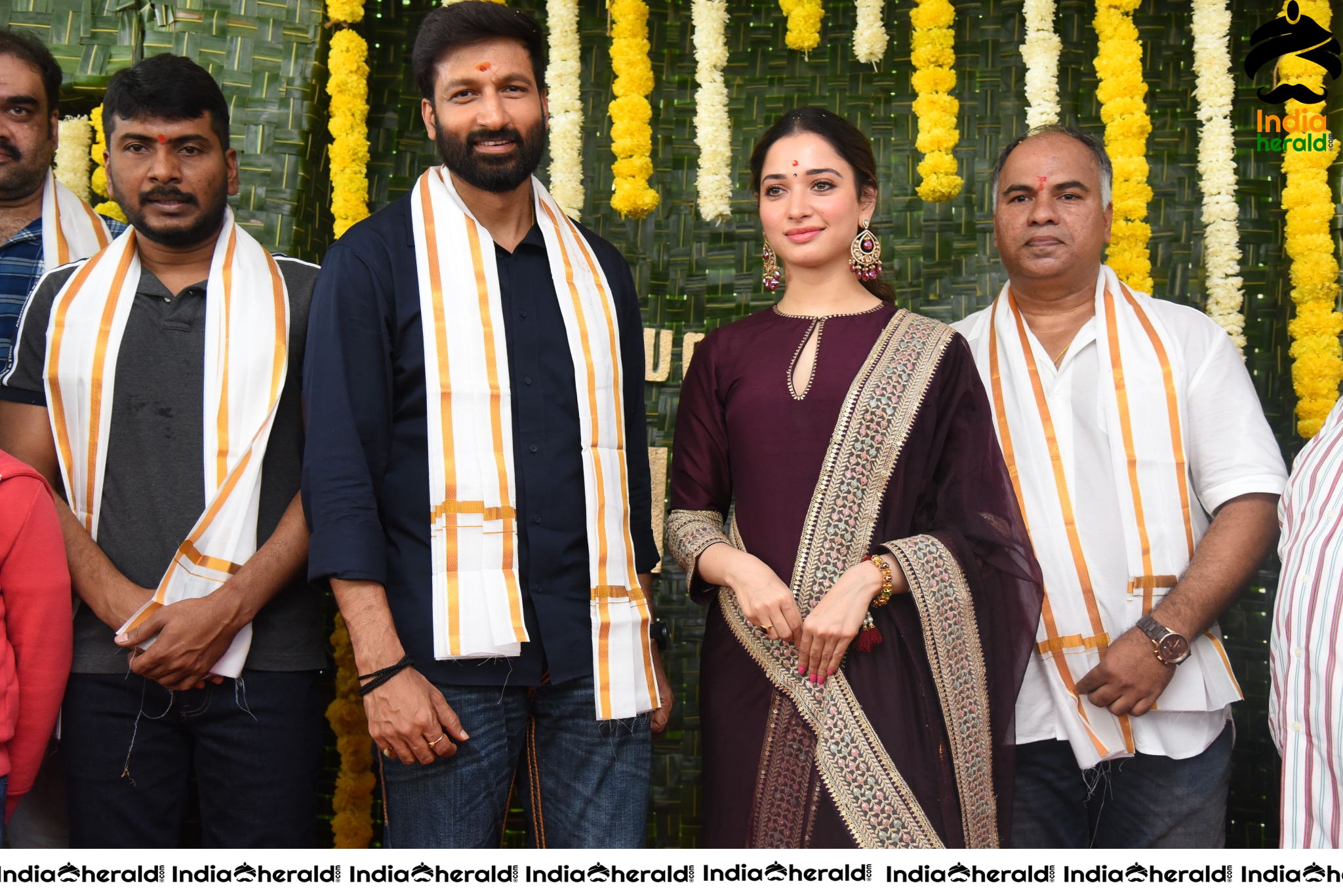 Gopichand and Tamanna New Movie Pooja Stills Set 5