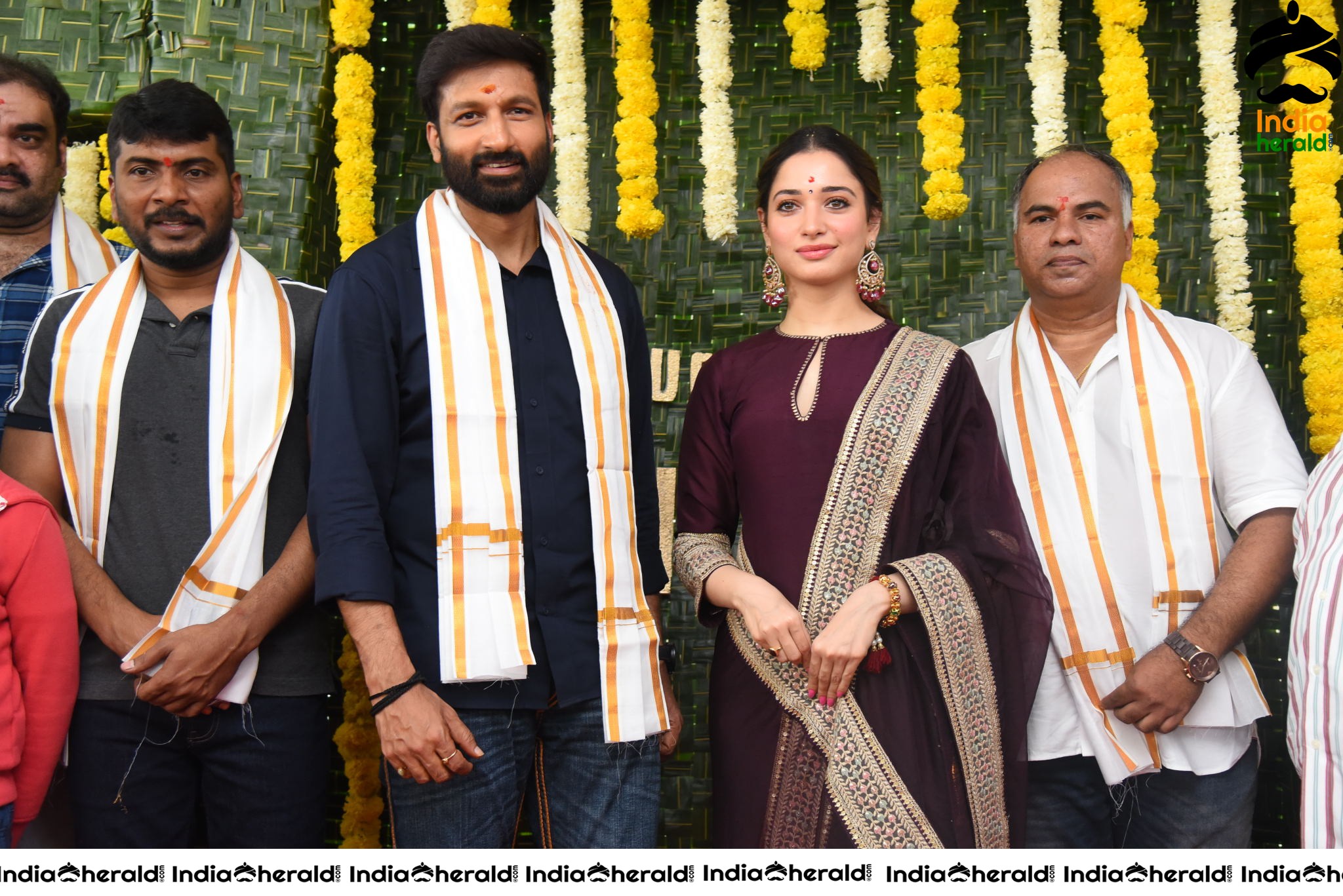 Gopichand and Tamanna New Movie Pooja Stills Set 5