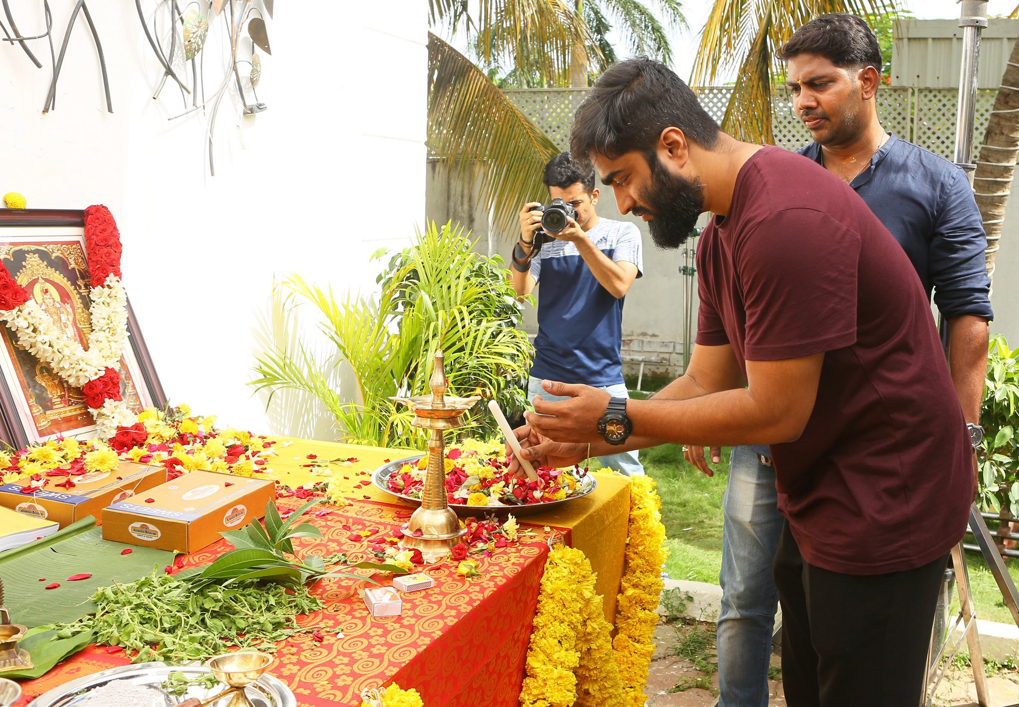 Here's the pooja stills of Sharwanand Set 2 Photos