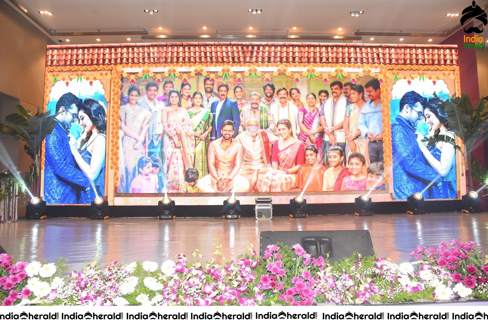 Hoardings placed at Prati Roju Panduga Event