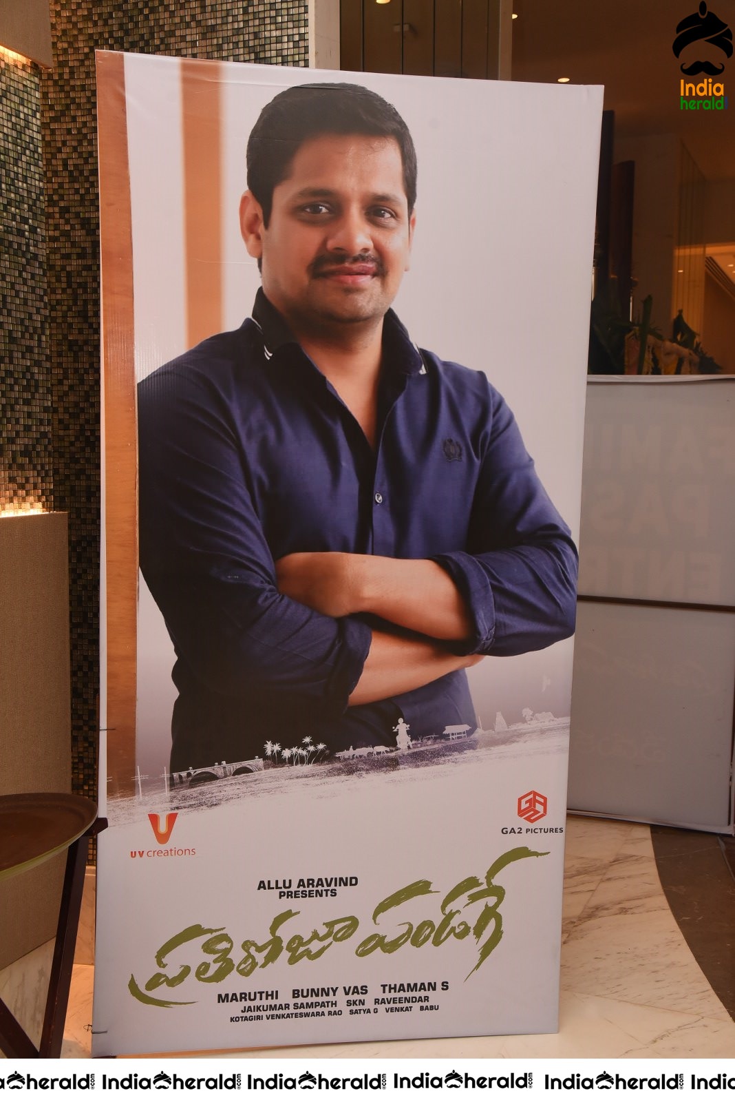 Hoardings placed at Prati Roju Panduga Event