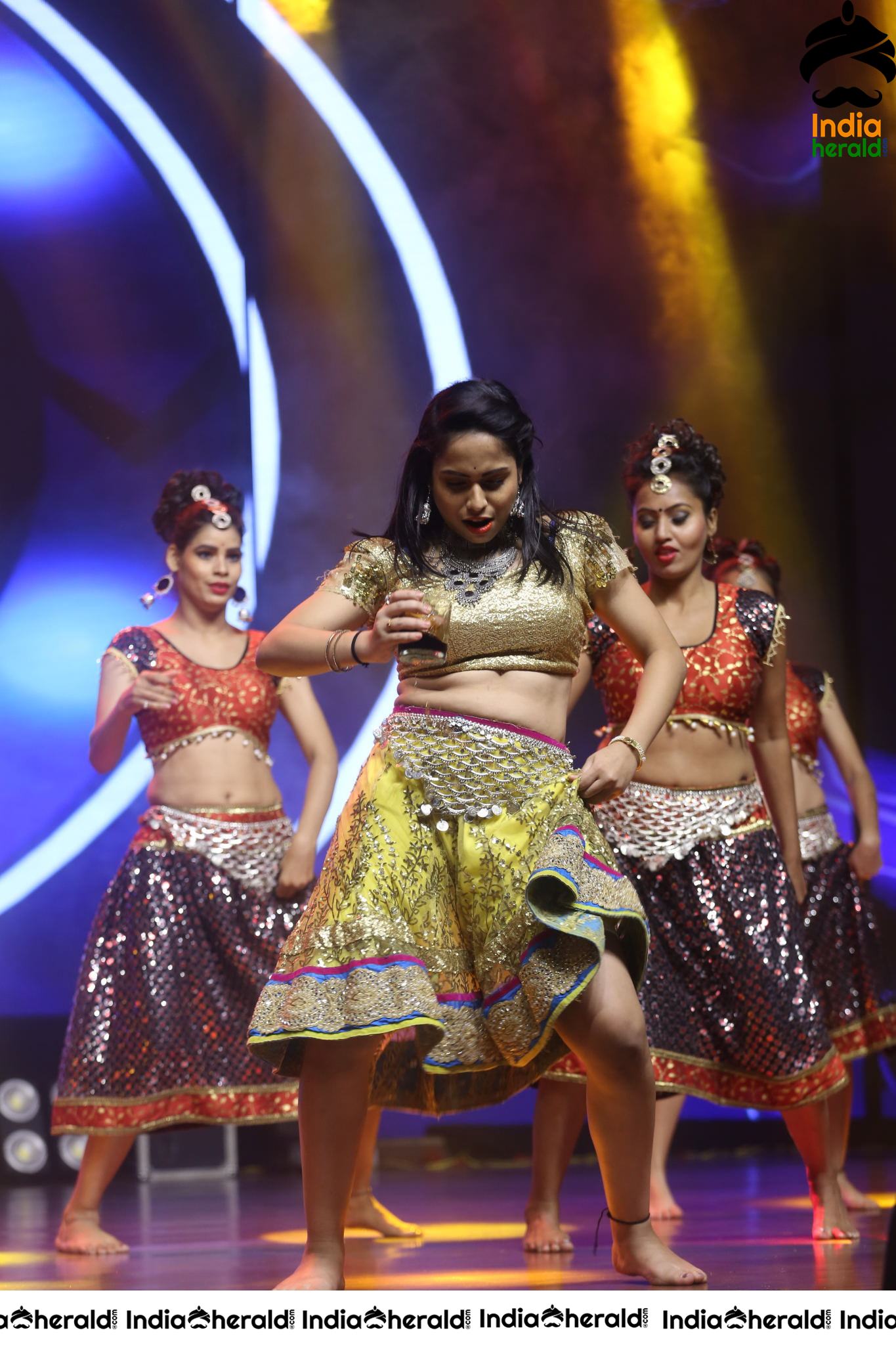 Hot And Sexy Dance Number Performed In Stage At Valmiki Pre Release Event Set 1