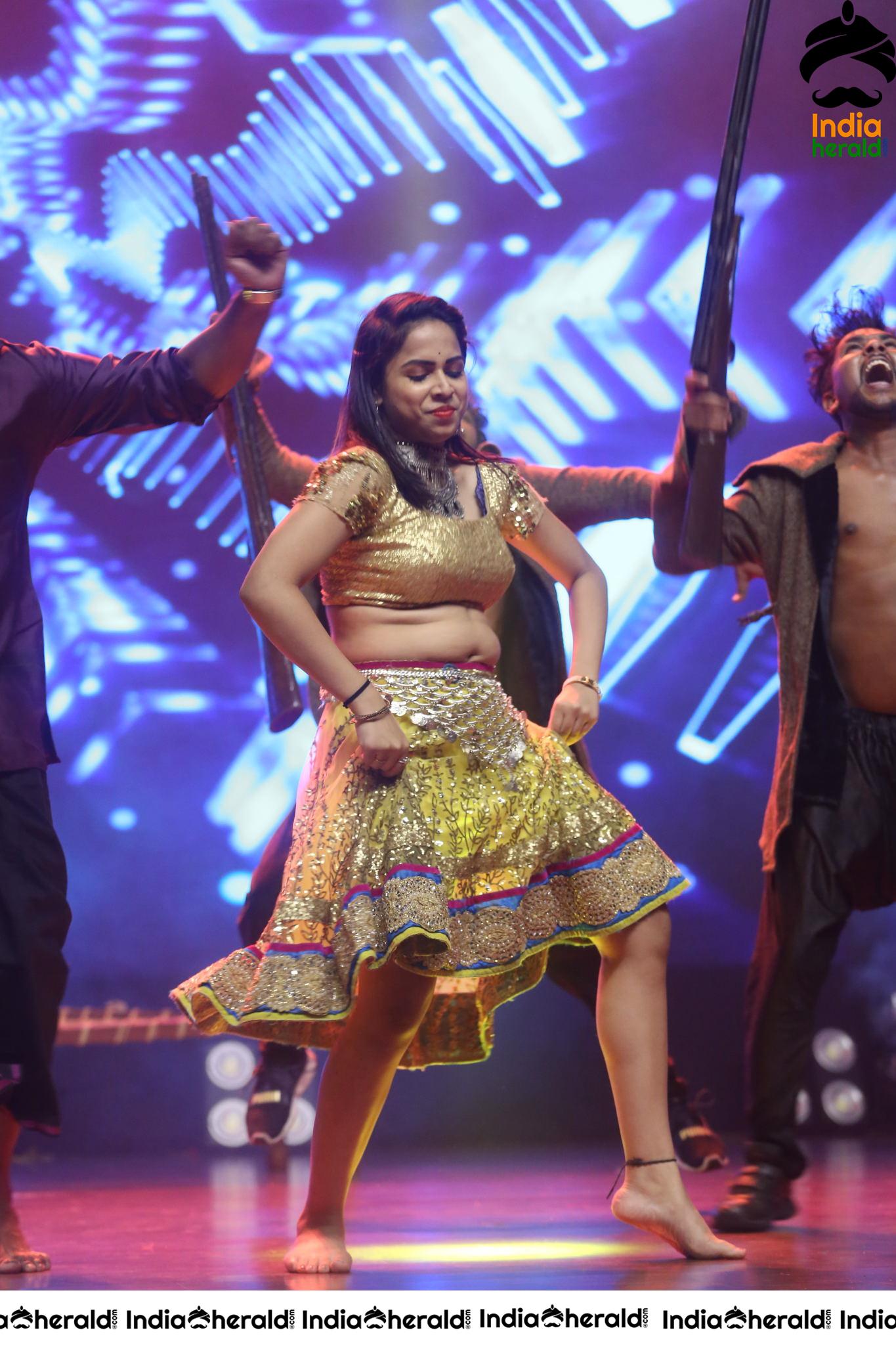 Hot And Sexy Dance Number Performed In Stage At Valmiki Pre Release Event Set 2
