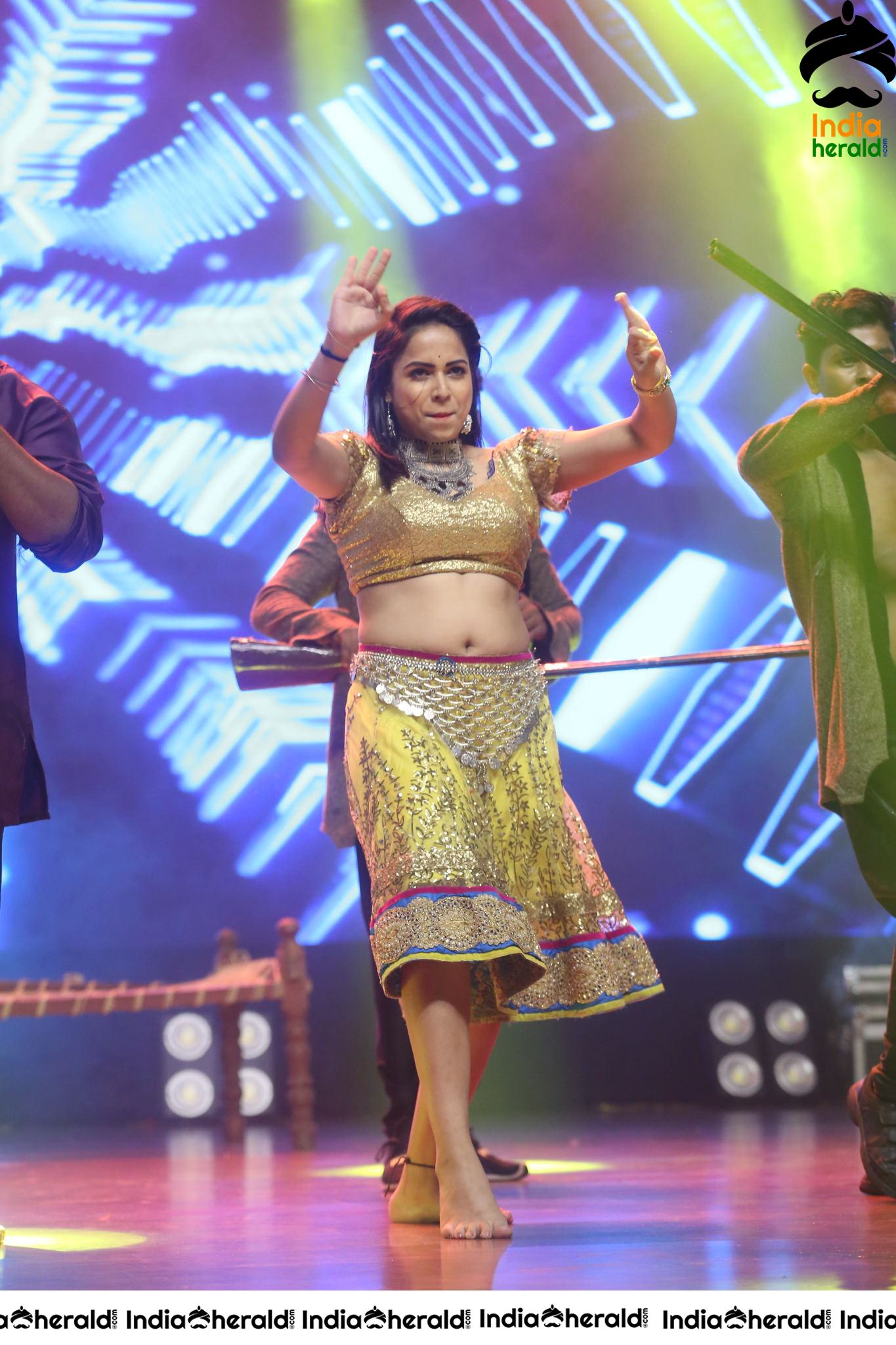 Hot And Sexy Dance Number Performed In Stage At Valmiki Pre Release Event Set 2