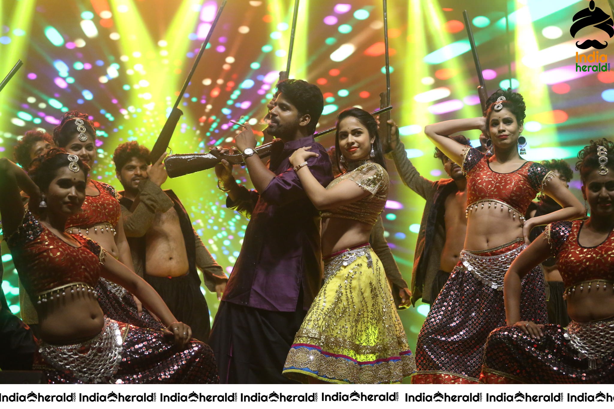 Hot And Sexy Dance Number performed In Stage At Valmiki Pre Release Event Set 3