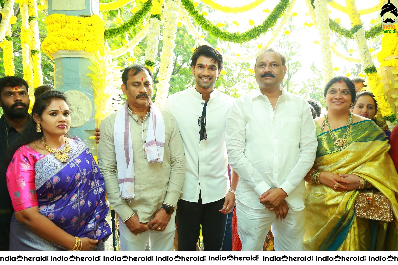 Hot Nabha Natesh and Bellamkonda Sai Sreenivas new movie Pooja throwback Event photos Set 4