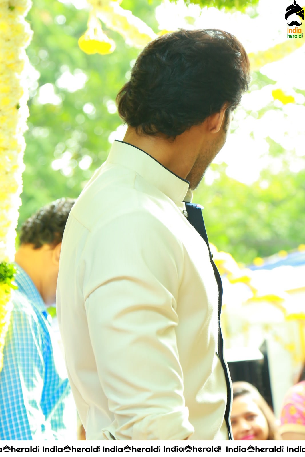 Hot Nabha Natesh and Bellamkonda Sai Sreenivas new movie Pooja throwback Event photos Set 4