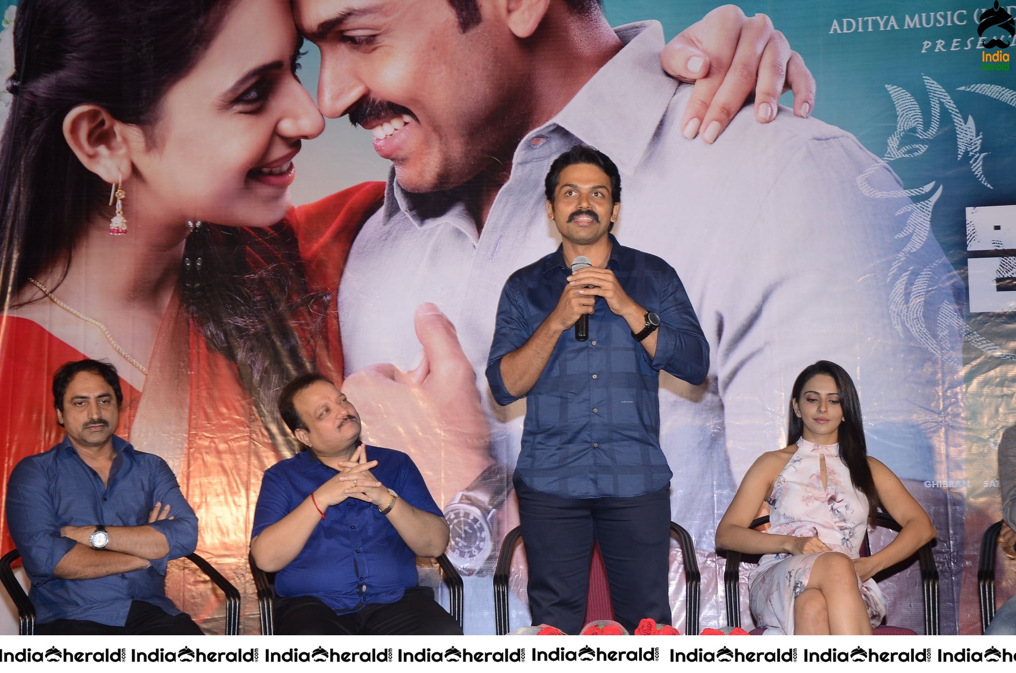 Hot Rakul Preet Thigh Show during Khakee Throwback Event Photos Set 1