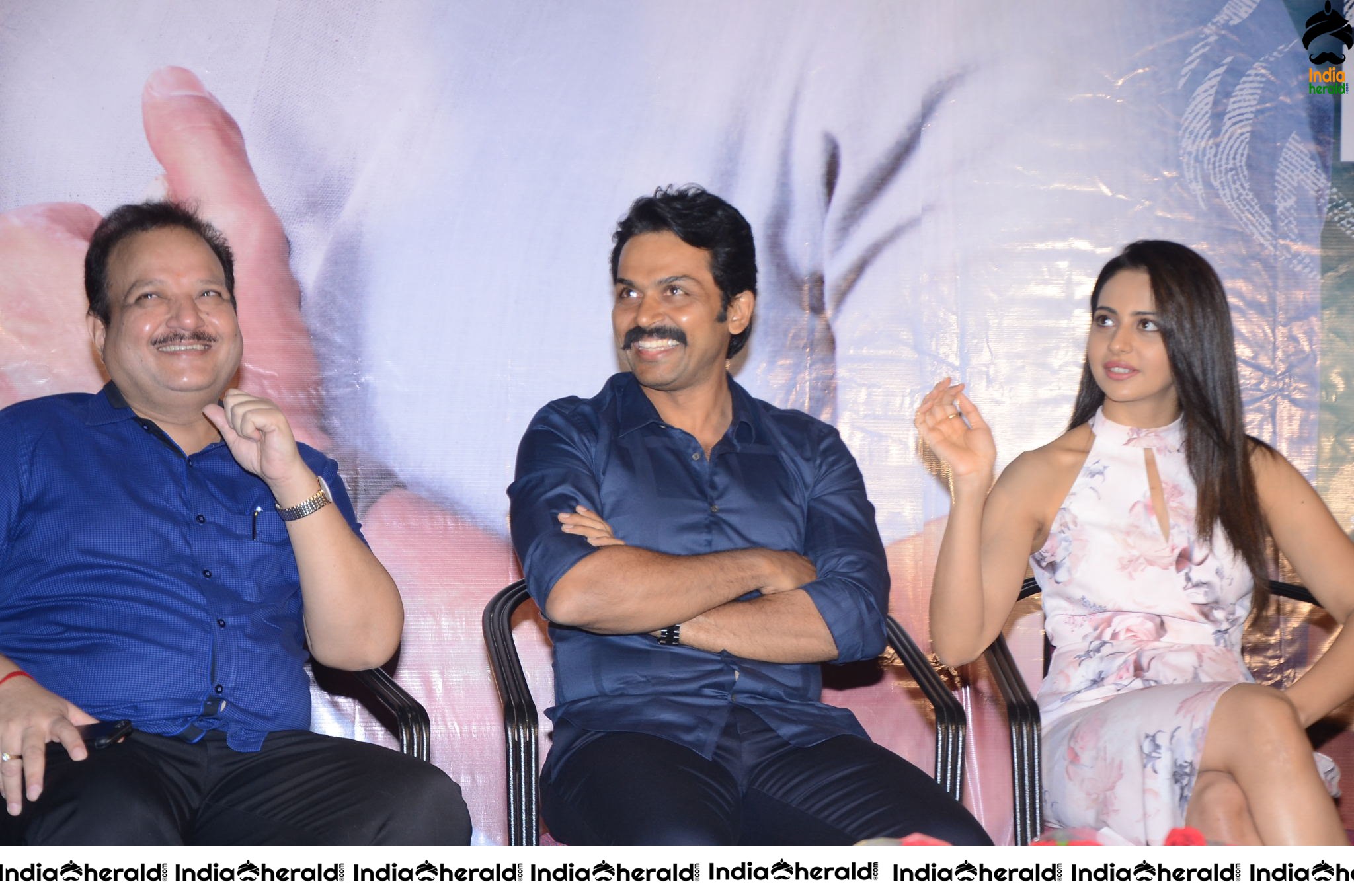 Hot Rakul Preet Thigh Show during Khakee Throwback Event Photos Set 4