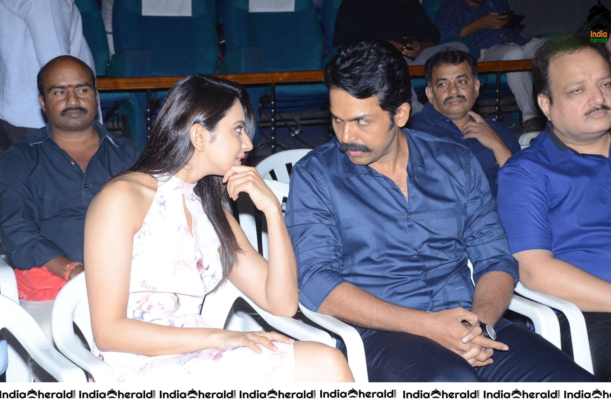 Hot Rakul Preet Thigh Show during Khakee Throwback Event Photos Set 5