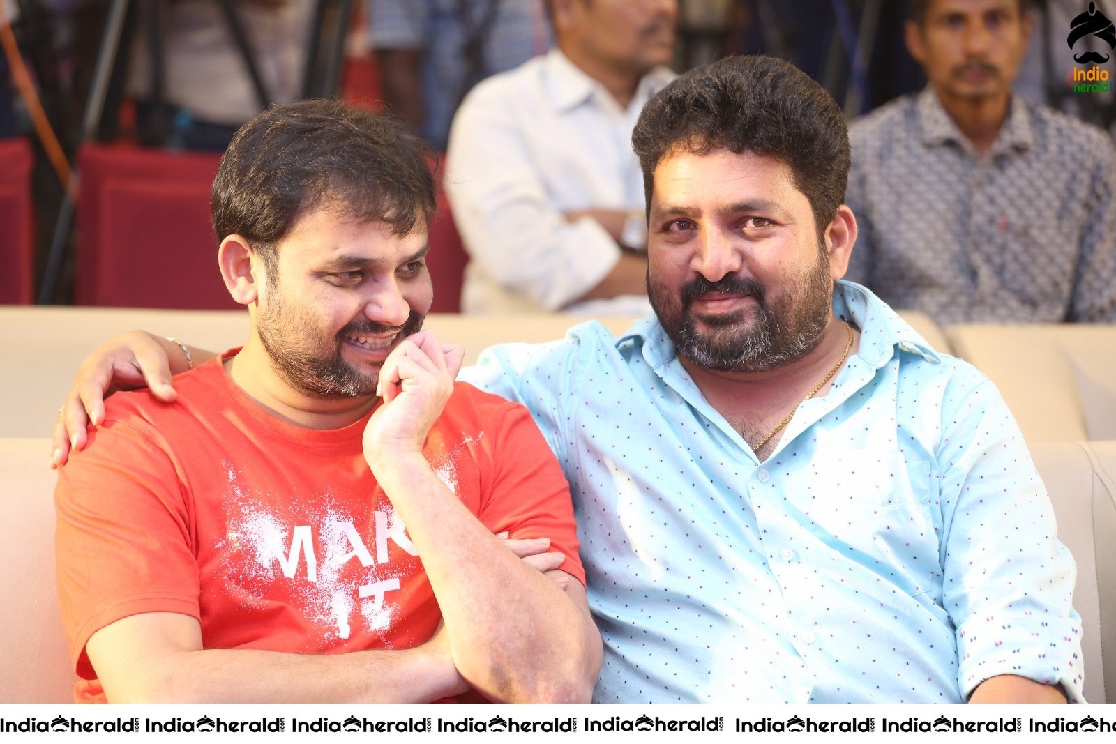 Hot Rashmika Mandanna Thigh Show with Nithiin at Bheesma Throwback Event Photos Set 2