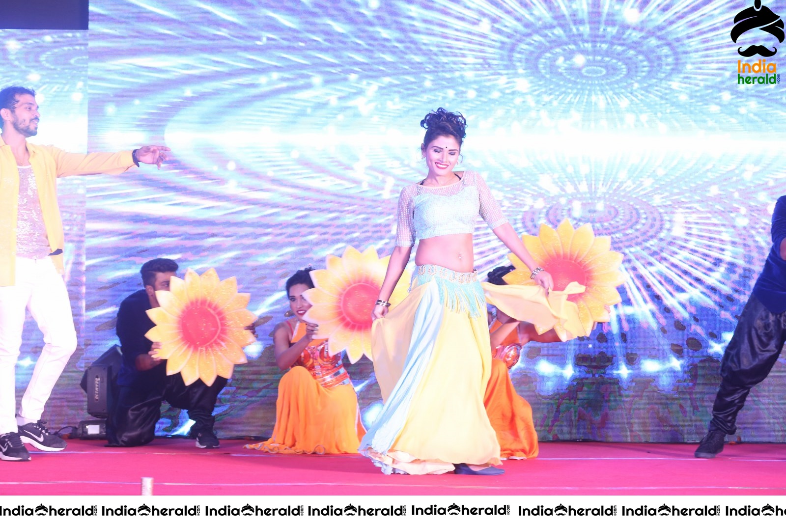 Hot Stage Dance at the Pre Release Event of Krishna Rao Super Market Set 1