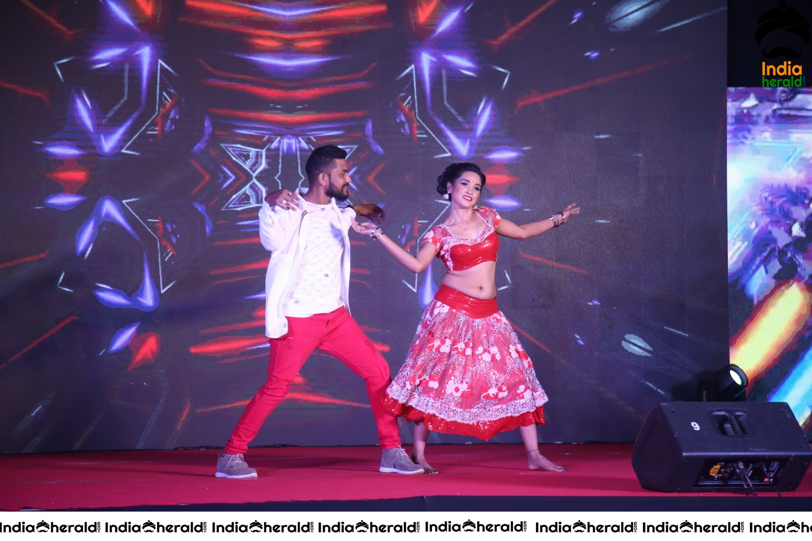 Hot Stage Dance at the Pre Release Event of Krishna Rao Super Market Set 1