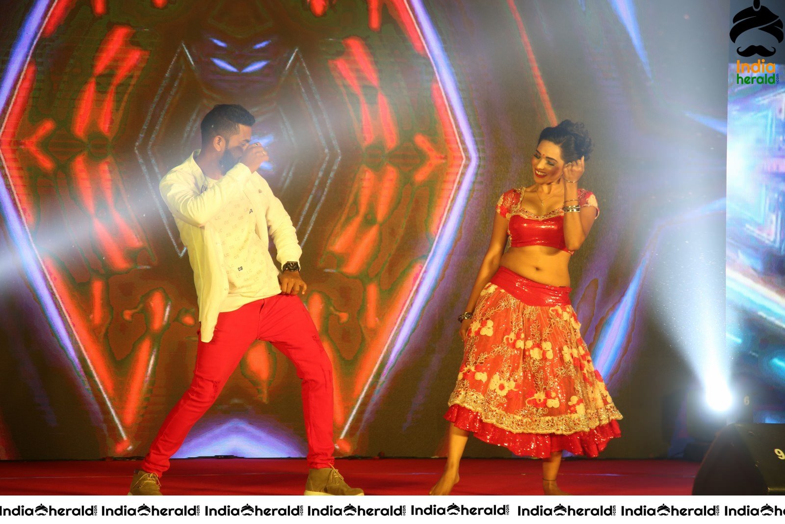 Hot Stage Dance at the Pre Release Event of Krishna Rao Super Market Set 1