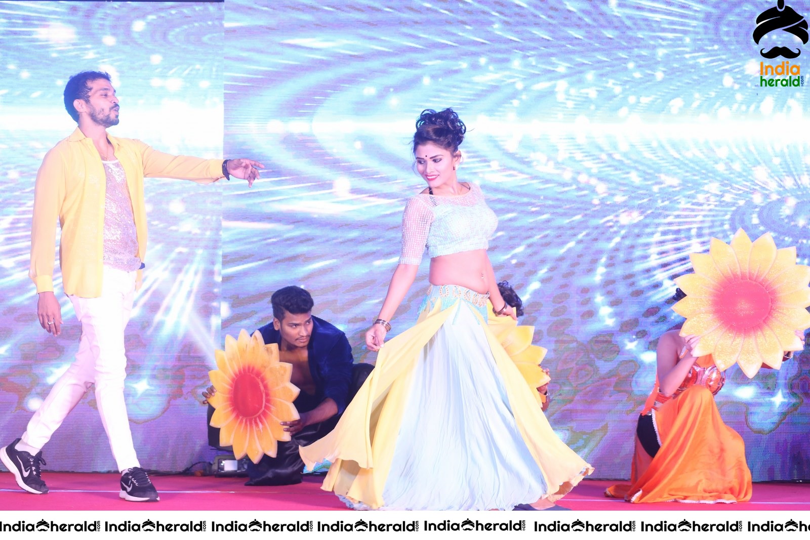 Hot Stage Dance at the Pre Release Event of Krishna Rao Super Market Set 1