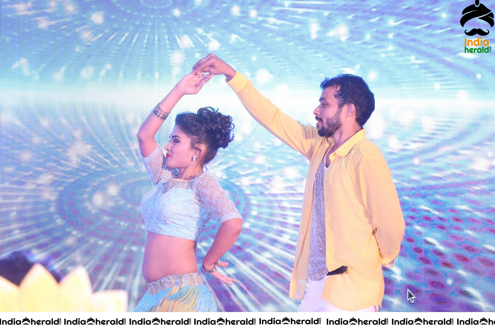 Hot Stage Dance at the Pre Release Event of Krishna Rao Super Market Set 1