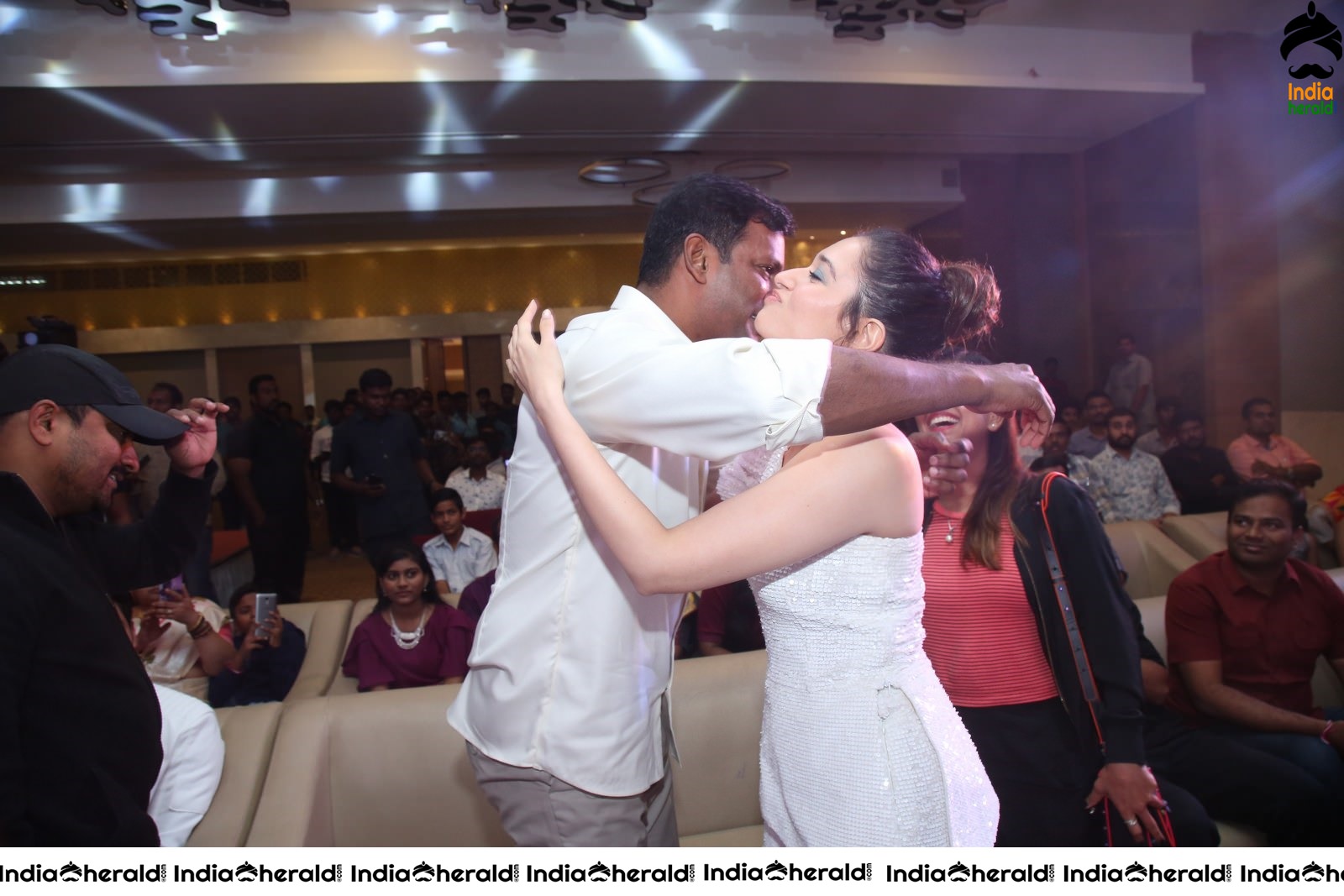 Hot Tamannaah in White close with Vishal at Action Throwback Event Set 5