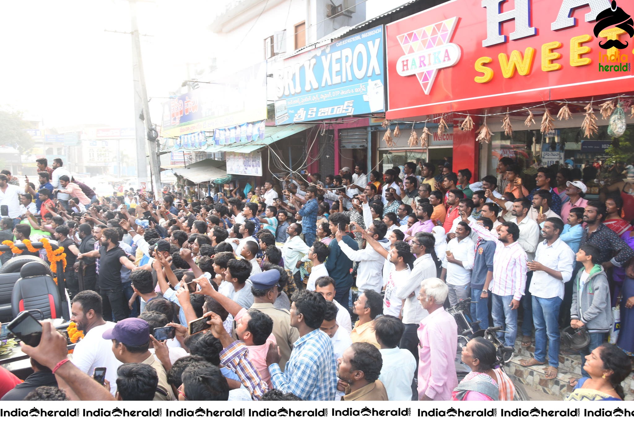 Huge Crowd at Venky Mama Pre Release Event in Khammam Set 1