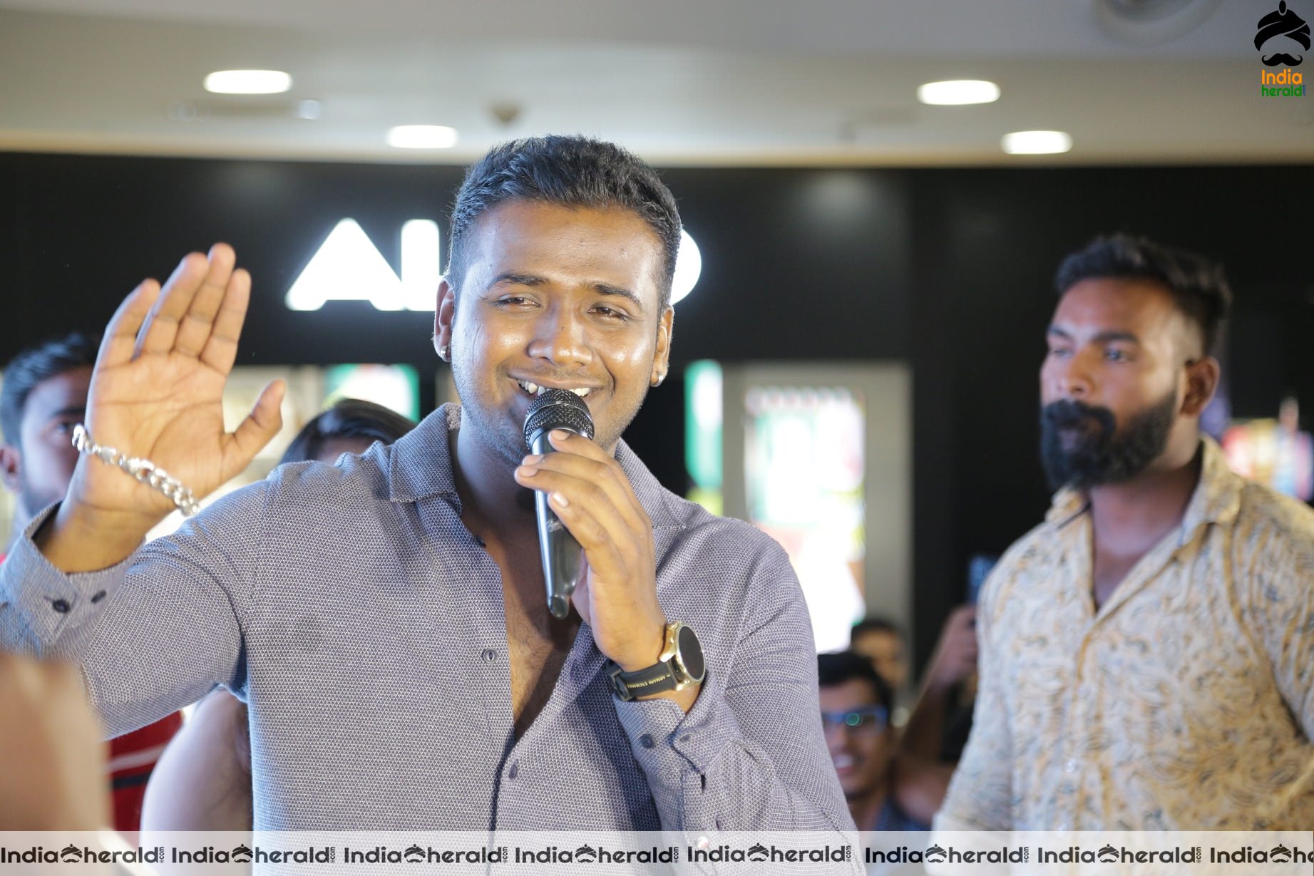 Huge Response for Kartikeya in 90ml Singilu Singilu Song Launch at Forum Sujana Mall Set 2