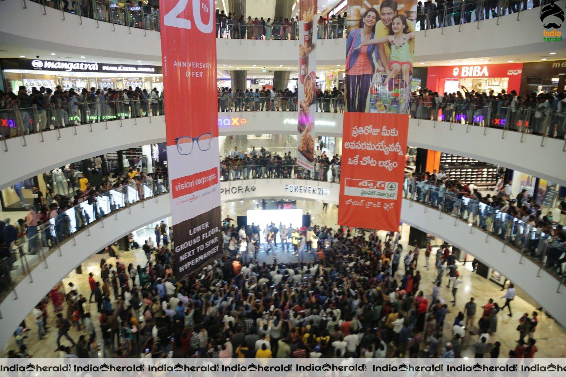 Huge Response for Kartikeya in 90ml Singilu Singilu Song Launch at Forum Sujana Mall Set 2