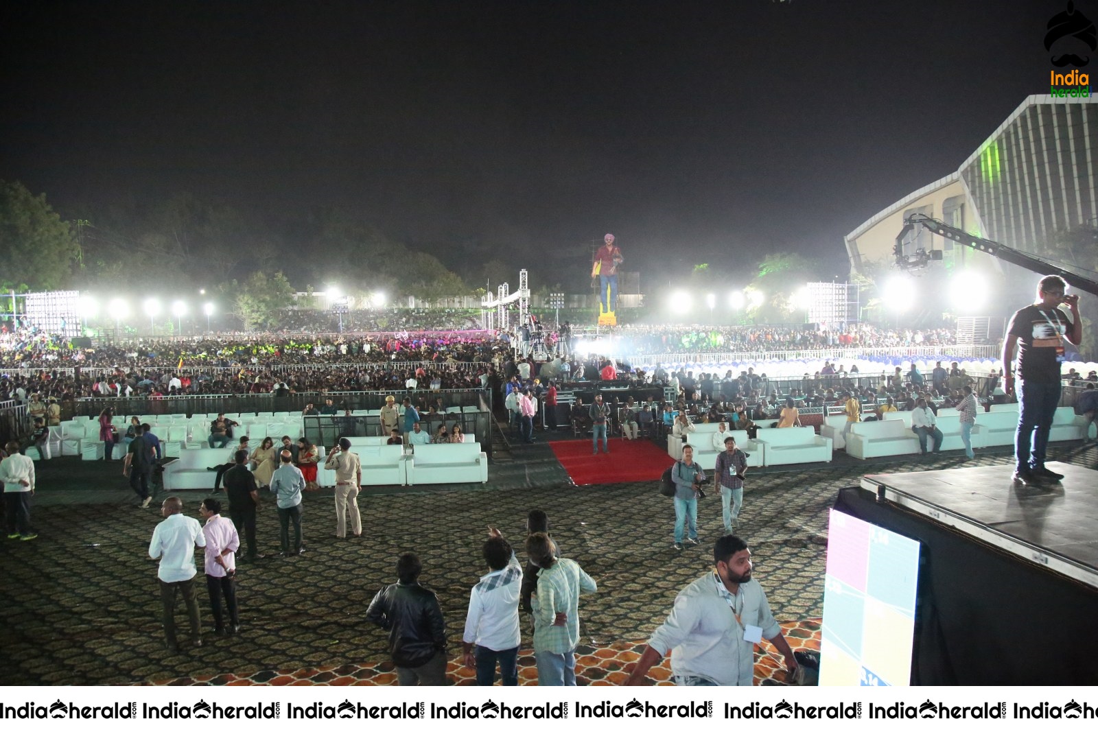 Huge Stage Erected for Ala Vaikunthapurramuloo Musical Concert Set 1