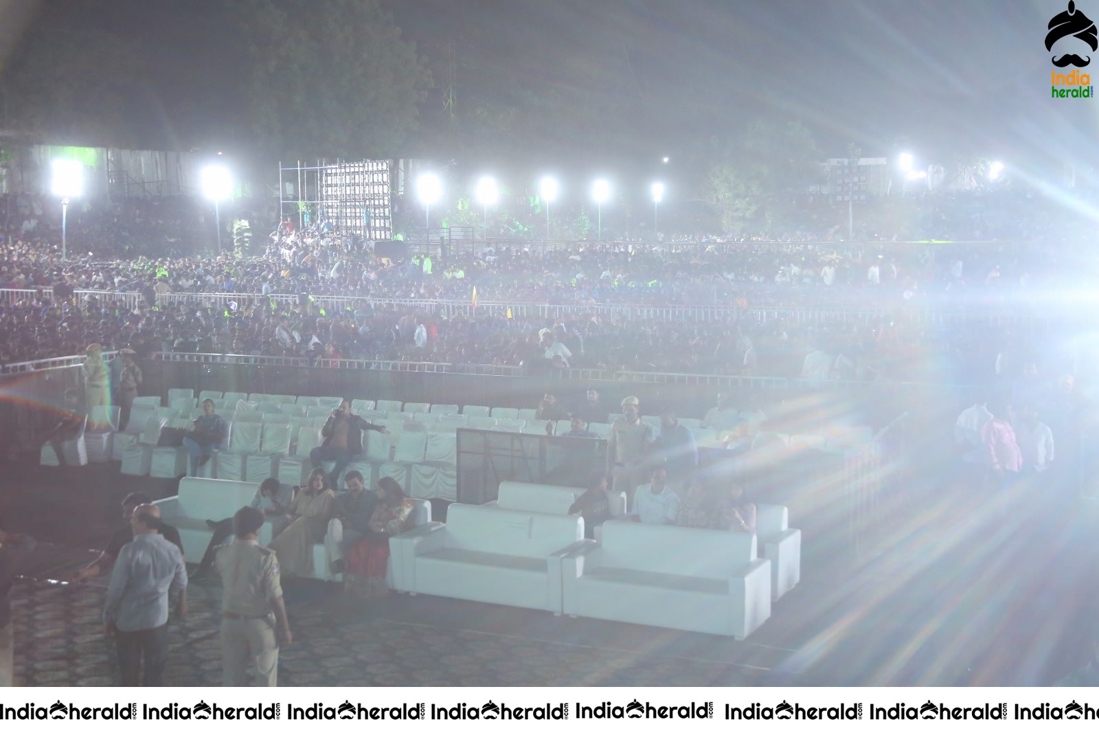 Huge Stage Erected for Ala Vaikunthapurramuloo Musical Concert Set 1