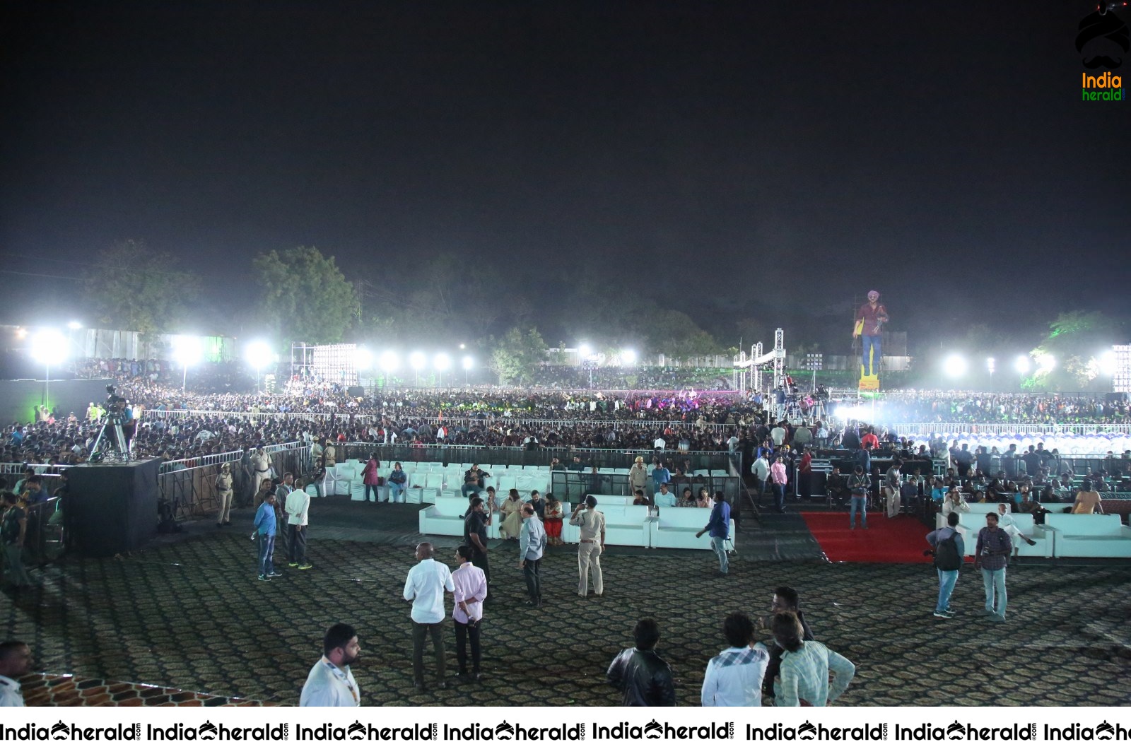 Huge Stage Erected for Ala Vaikunthapurramuloo Musical Concert Set 1