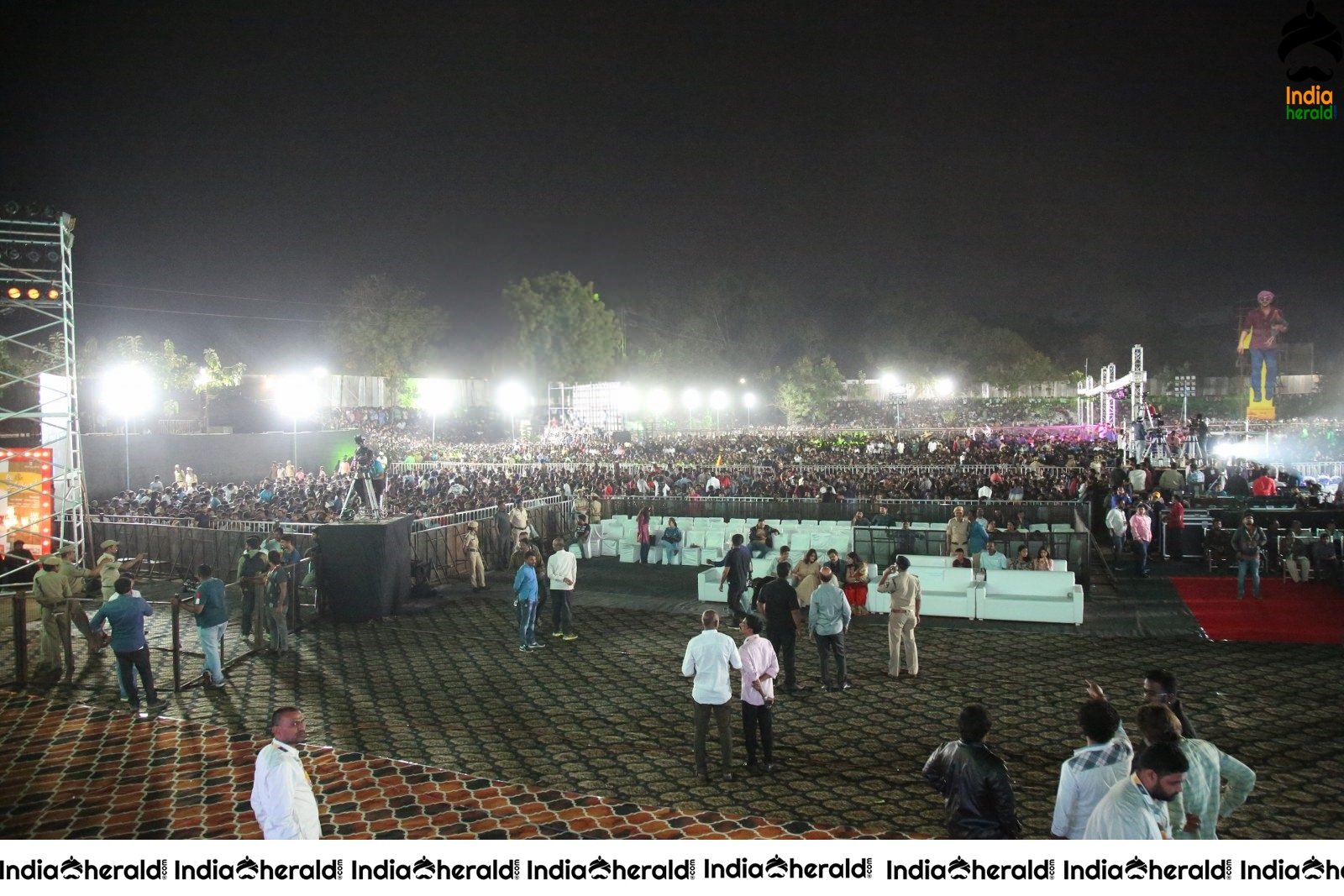 Huge Stage Erected for Ala Vaikunthapurramuloo Musical Concert Set 1