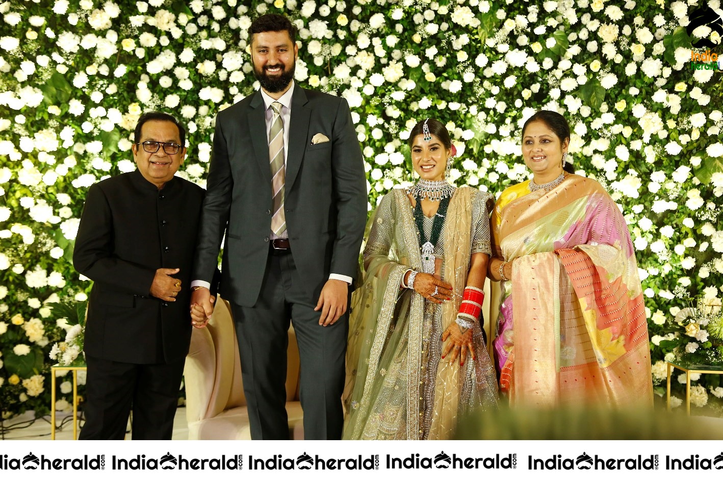 Jayasudha Kapoor Elder Son Wedding Reception Stage Photos Set 1