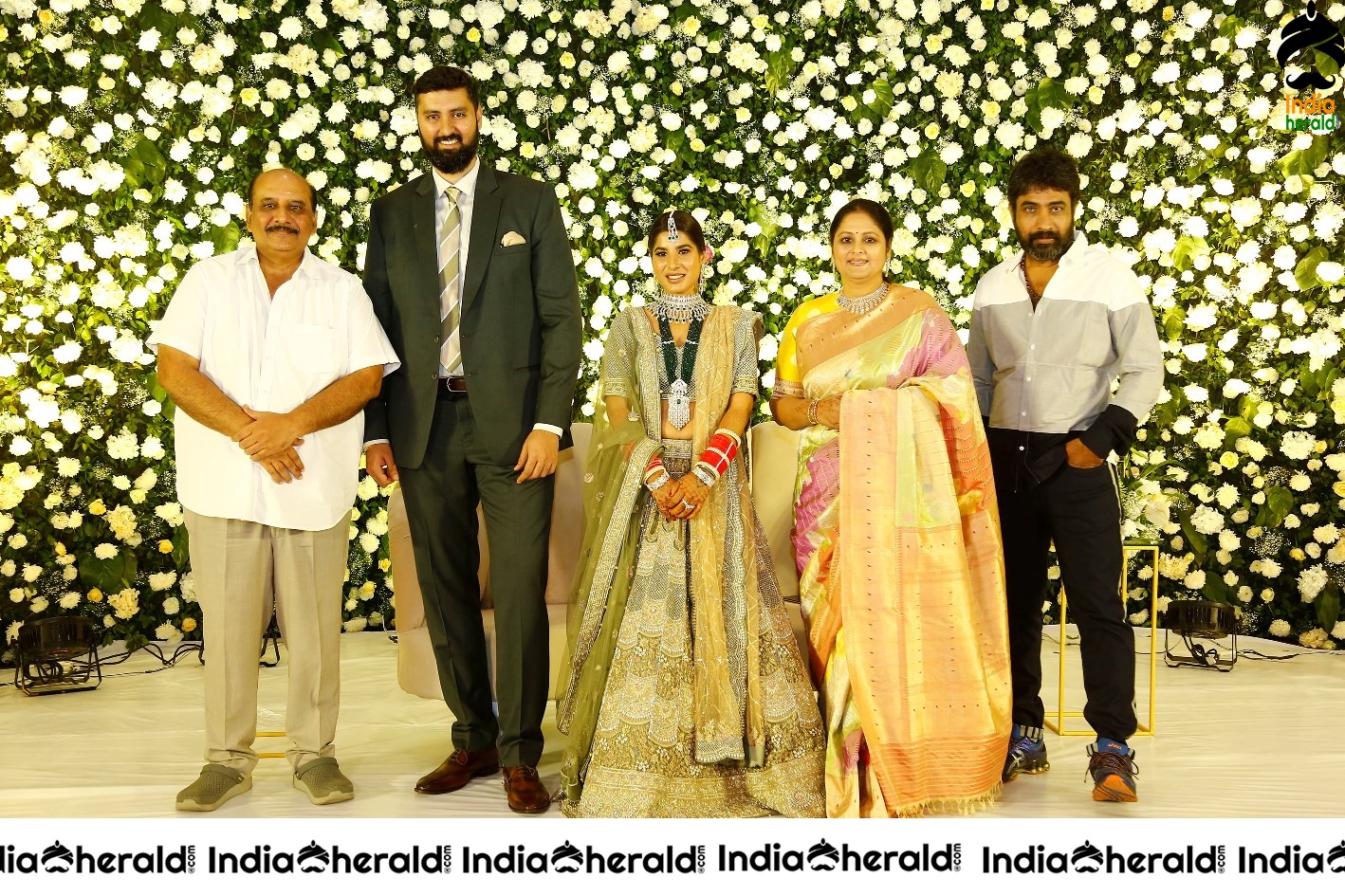 Jayasudha Kapoor Elder Son Wedding Reception Stage Photos Set 1
